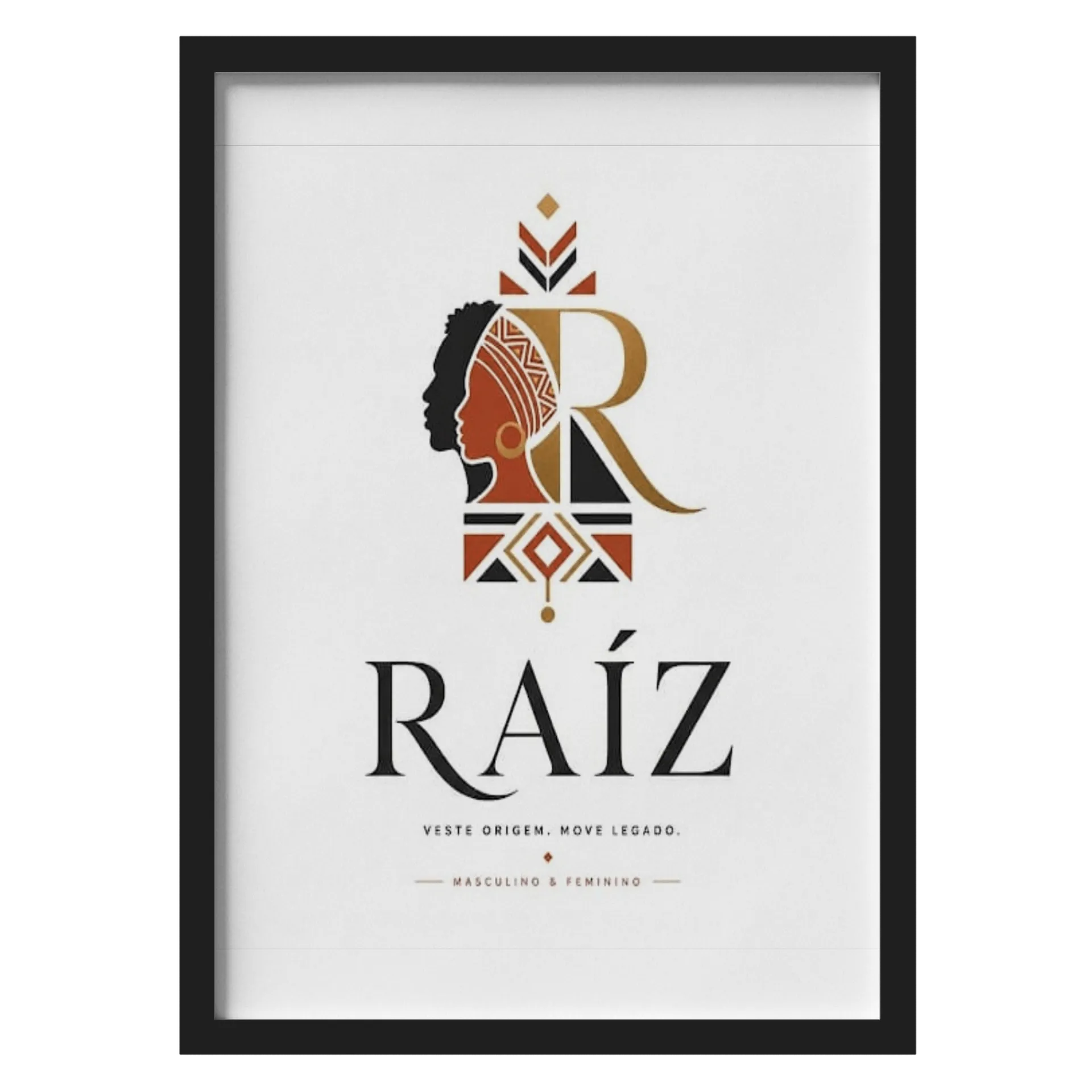 Quadro A3 personalizado Com Vidro de raizvestelegado — imagem 2 de 4