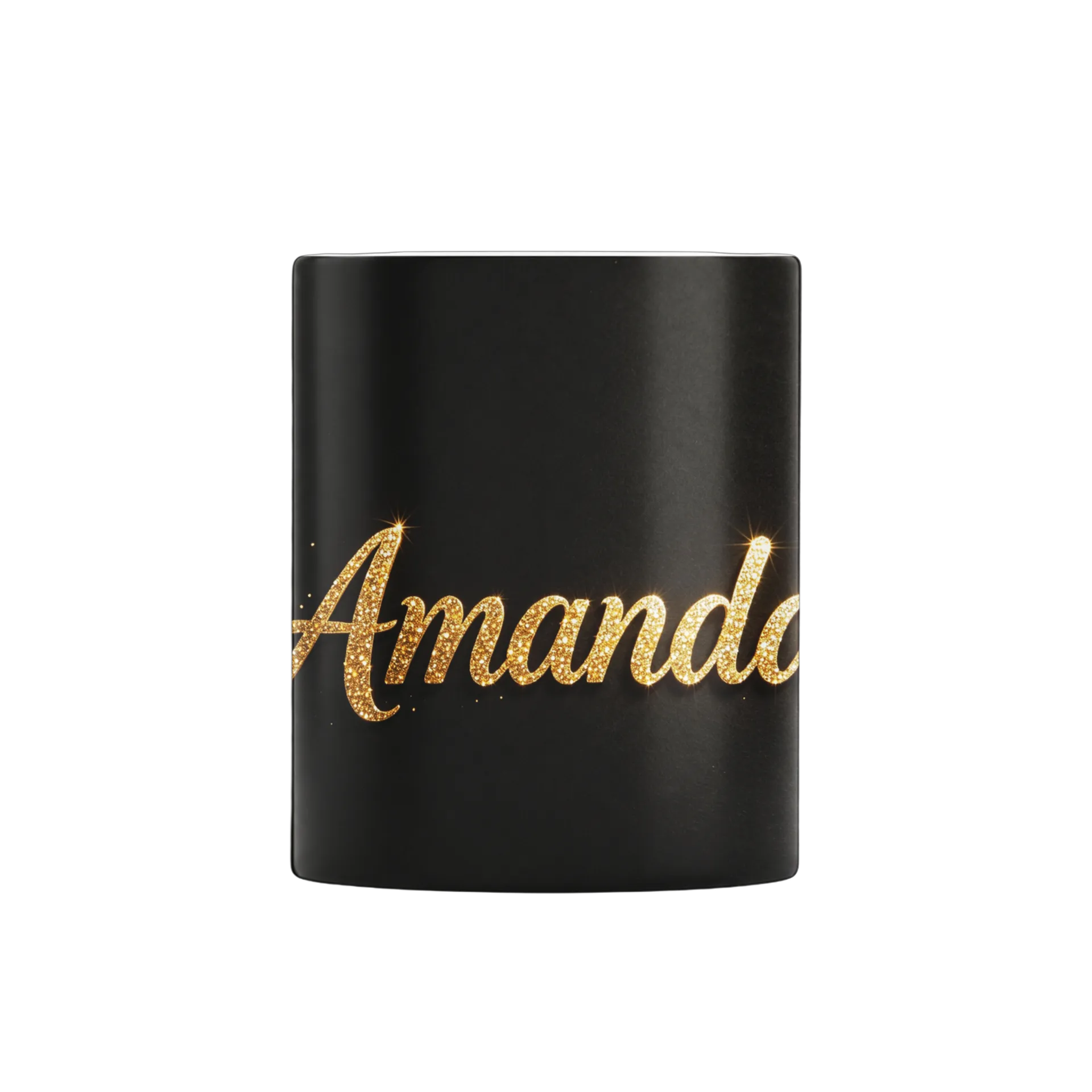 Caneca Personalizada Amanda Ouro Glitter 325ml - Imagem 1