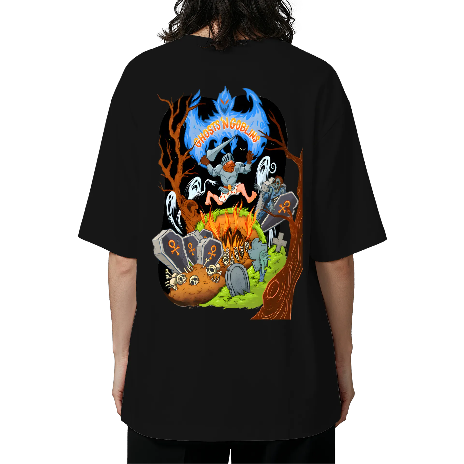 Camiseta Oversized Ghost N Goblins - Imagem 5
