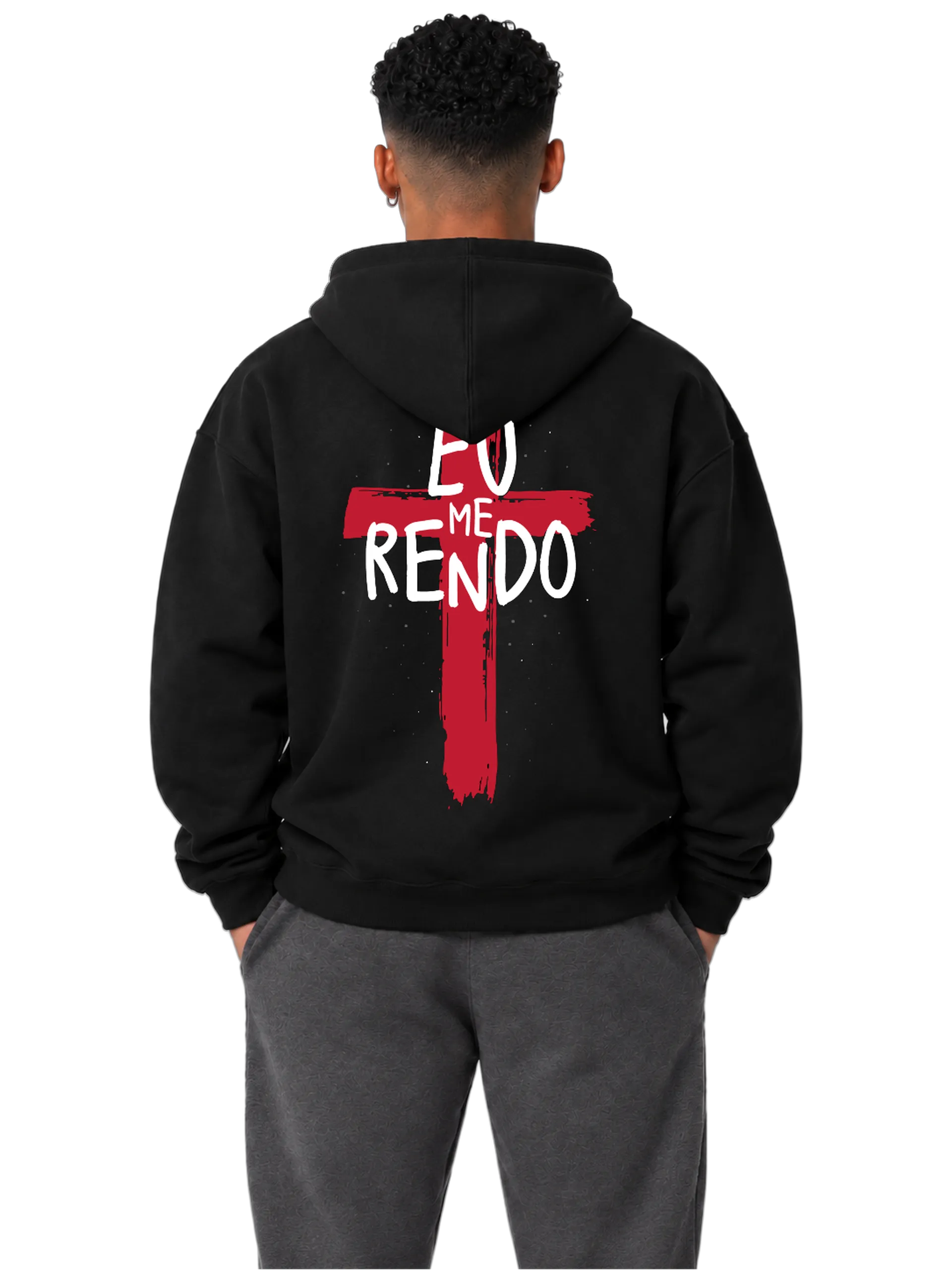 Blusa Moletom Canguru Estampa Tipográfica É o Meu Reino de PUBLI UP  — imagem 4 de 6