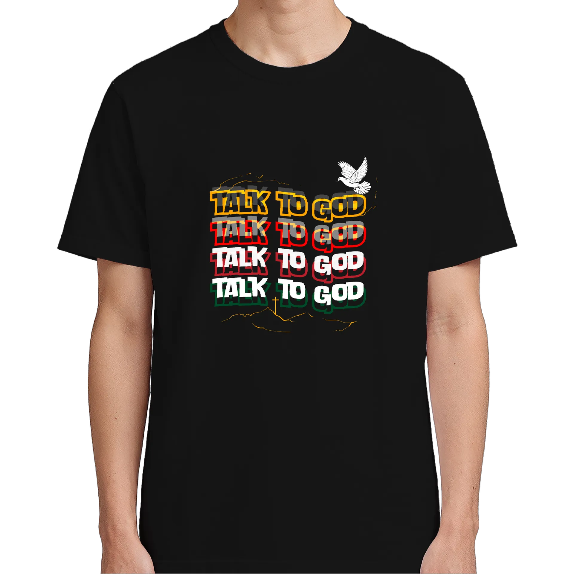 Camiseta Estampa Talk To God 100% Algodão - Imagem 5