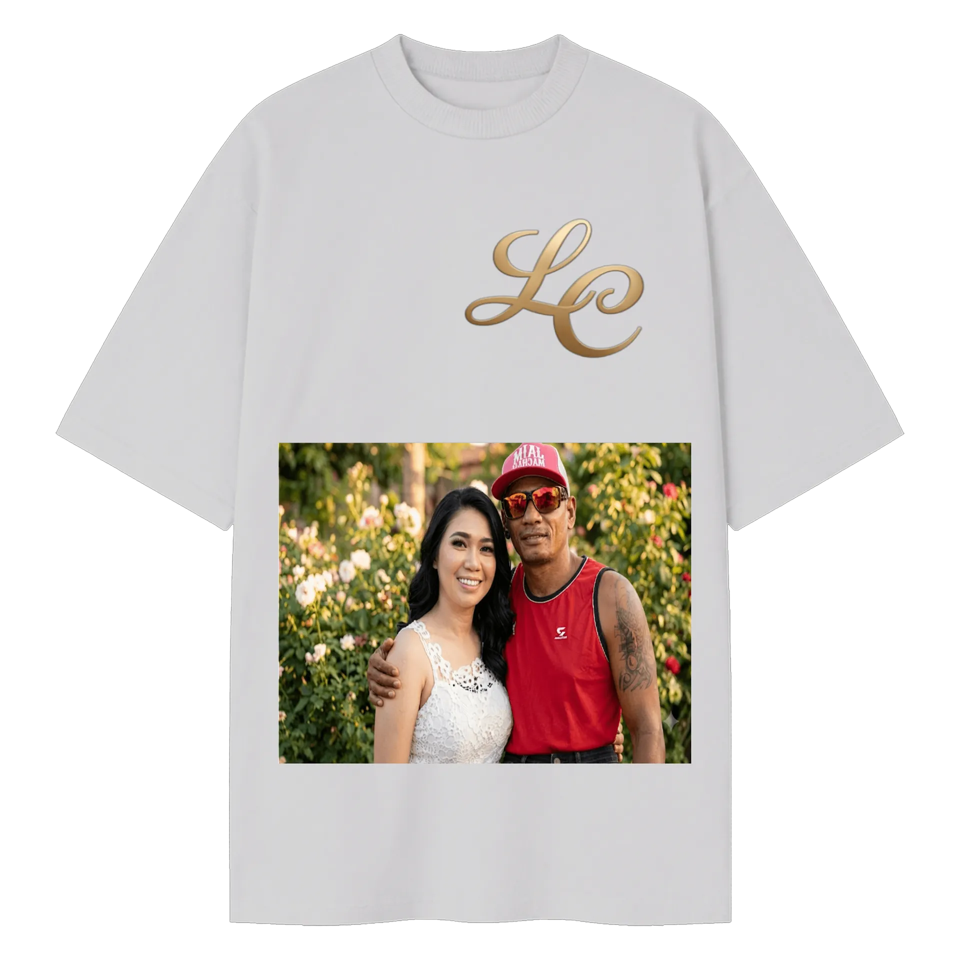 Camiseta oficial Lê Dias e cacachi cor branca  - Imagem 1