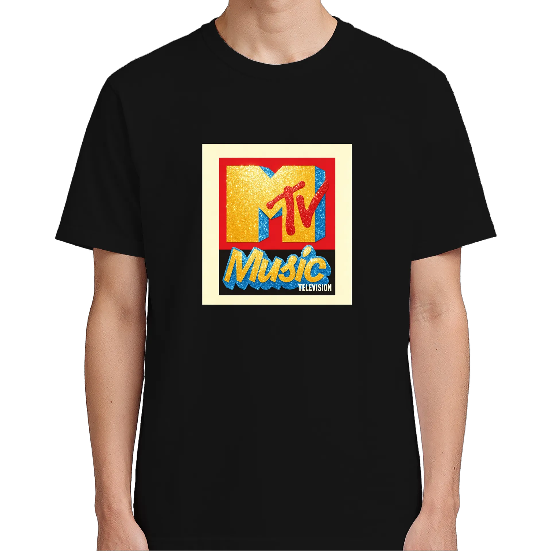 Camiseta Música MTV 100% Algodão Preto - Imagem 4
