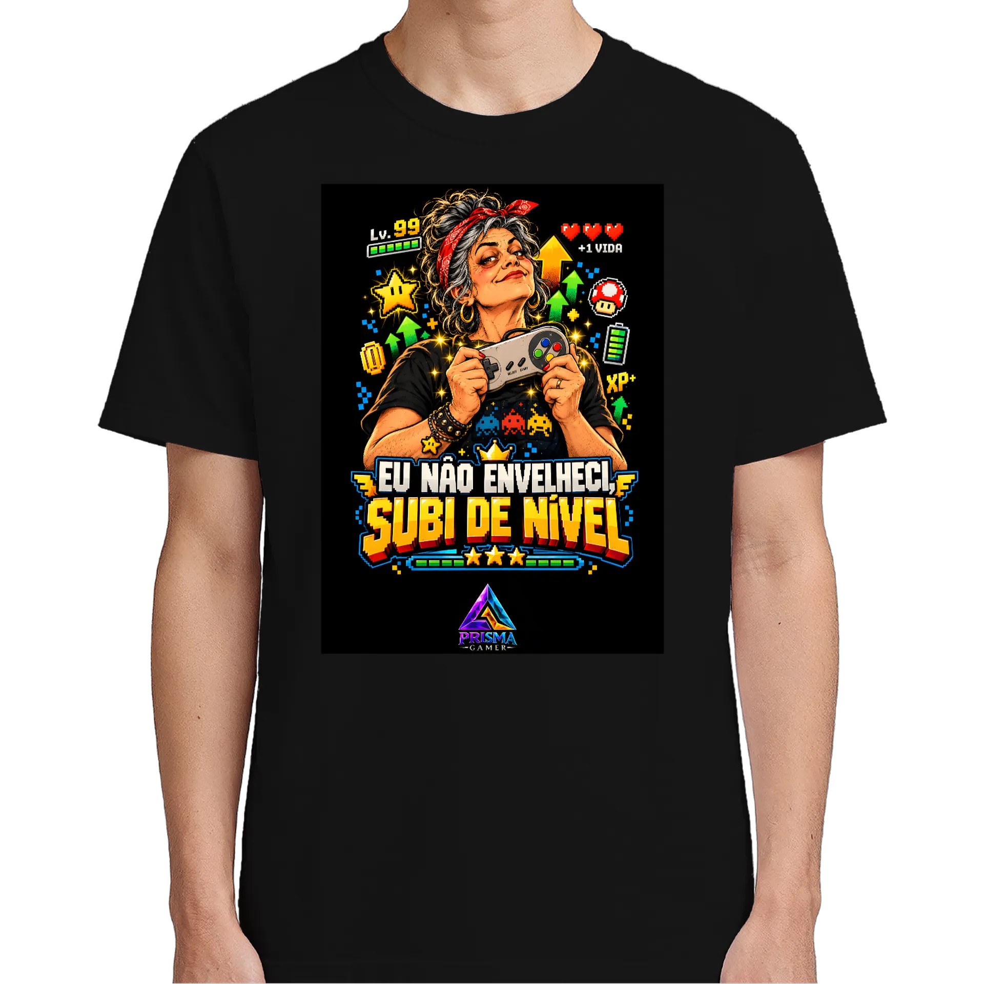 Camiseta personalizada SUBI DE NÍVEL - MULHER - Imagem 4