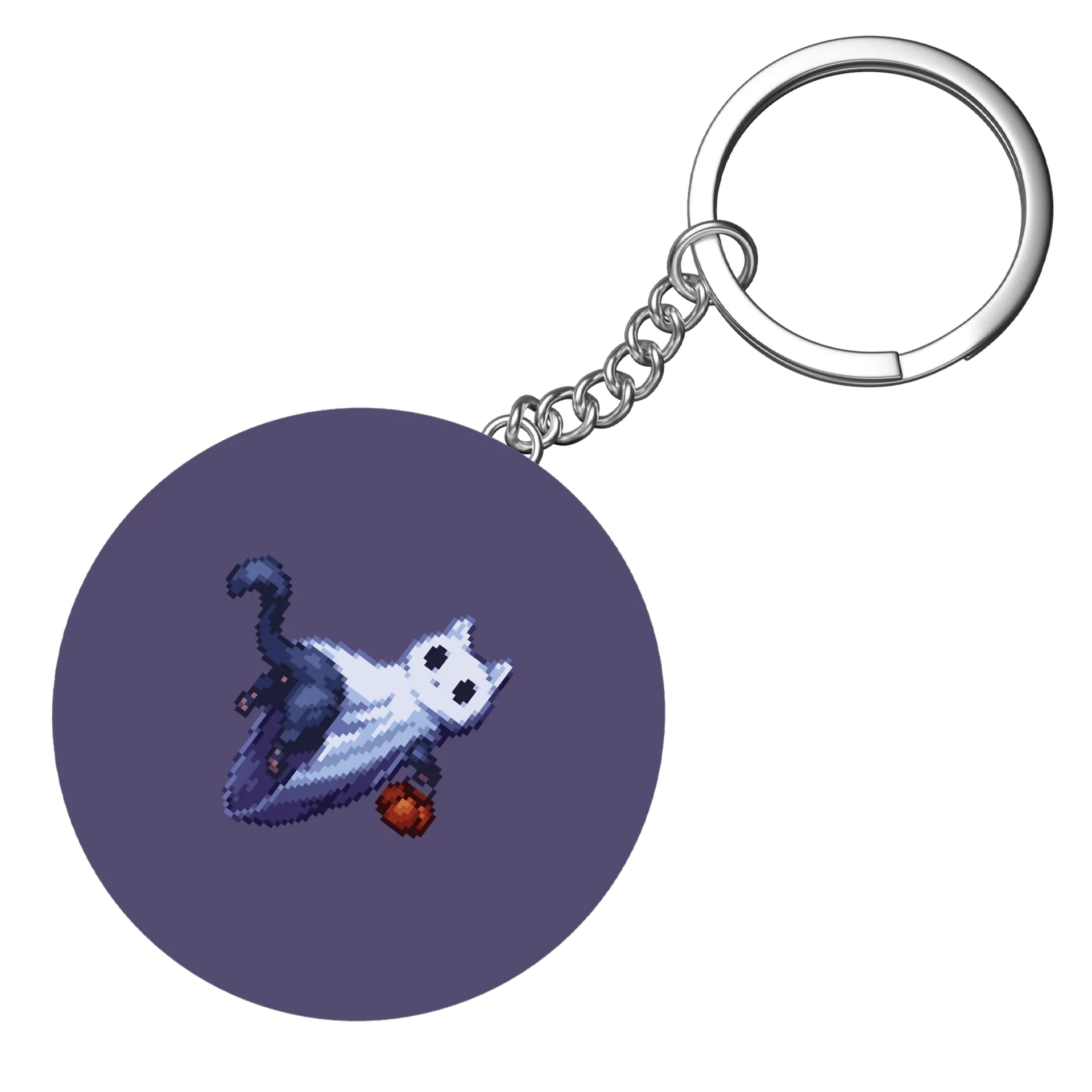 Chaveiro MDF Fantasma Carruagem Estampa Pixel Art - Imagem 4