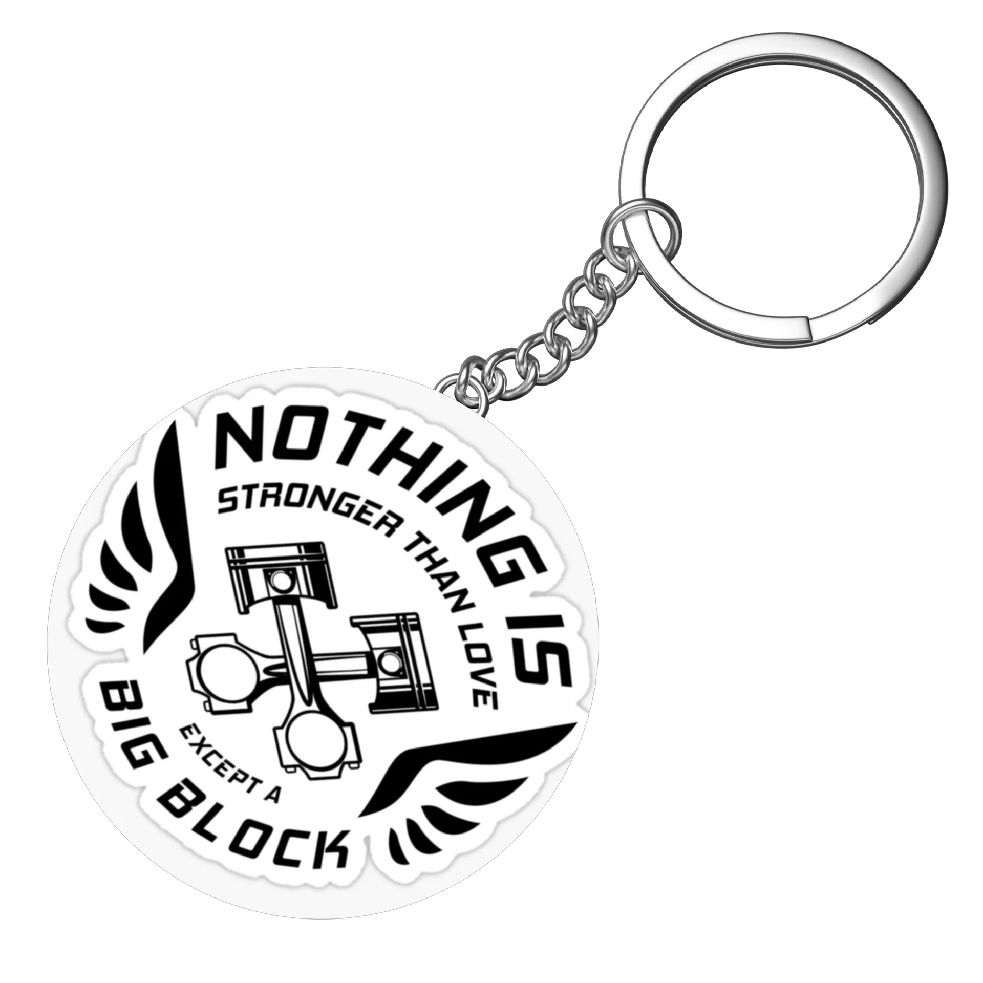 Chaveiro MDF Estampa Piston com Asas 5x5cm - Imagem 4