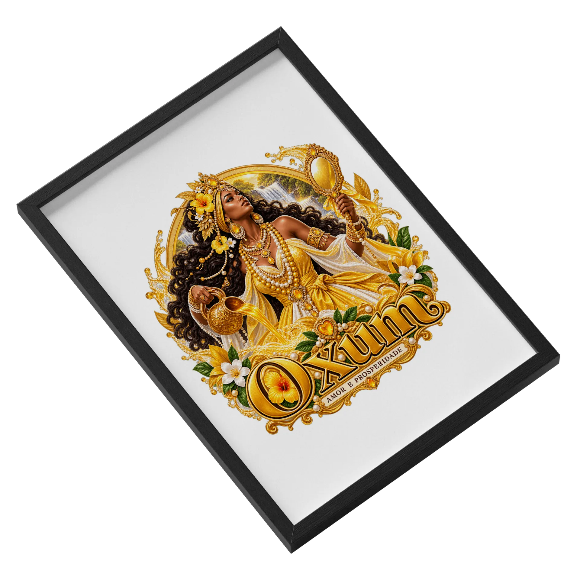 Quadro Oxum Com Vidro - Imagem 2