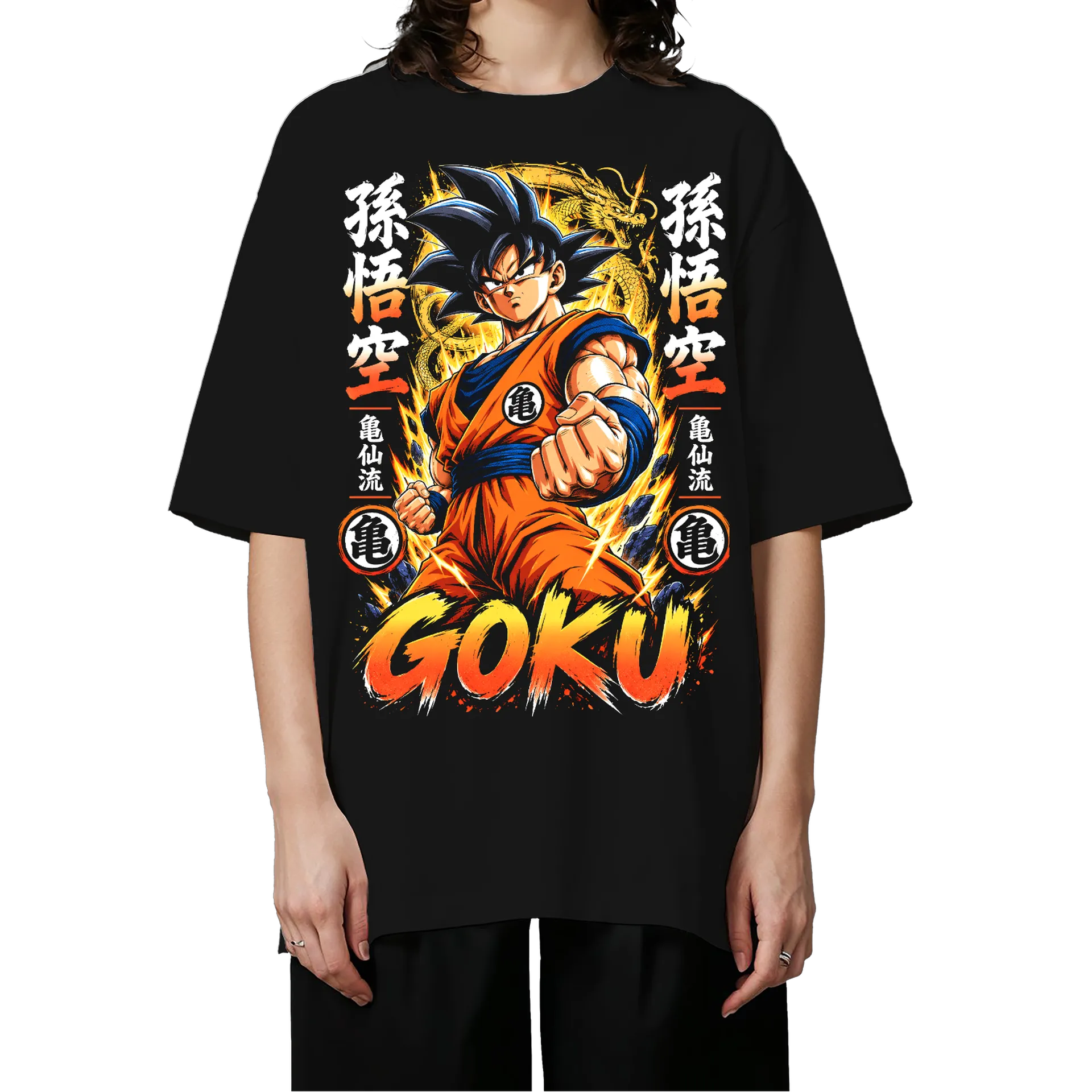 Camiseta Oversized Goku Anime Dragon Ball Premium - Imagem 3