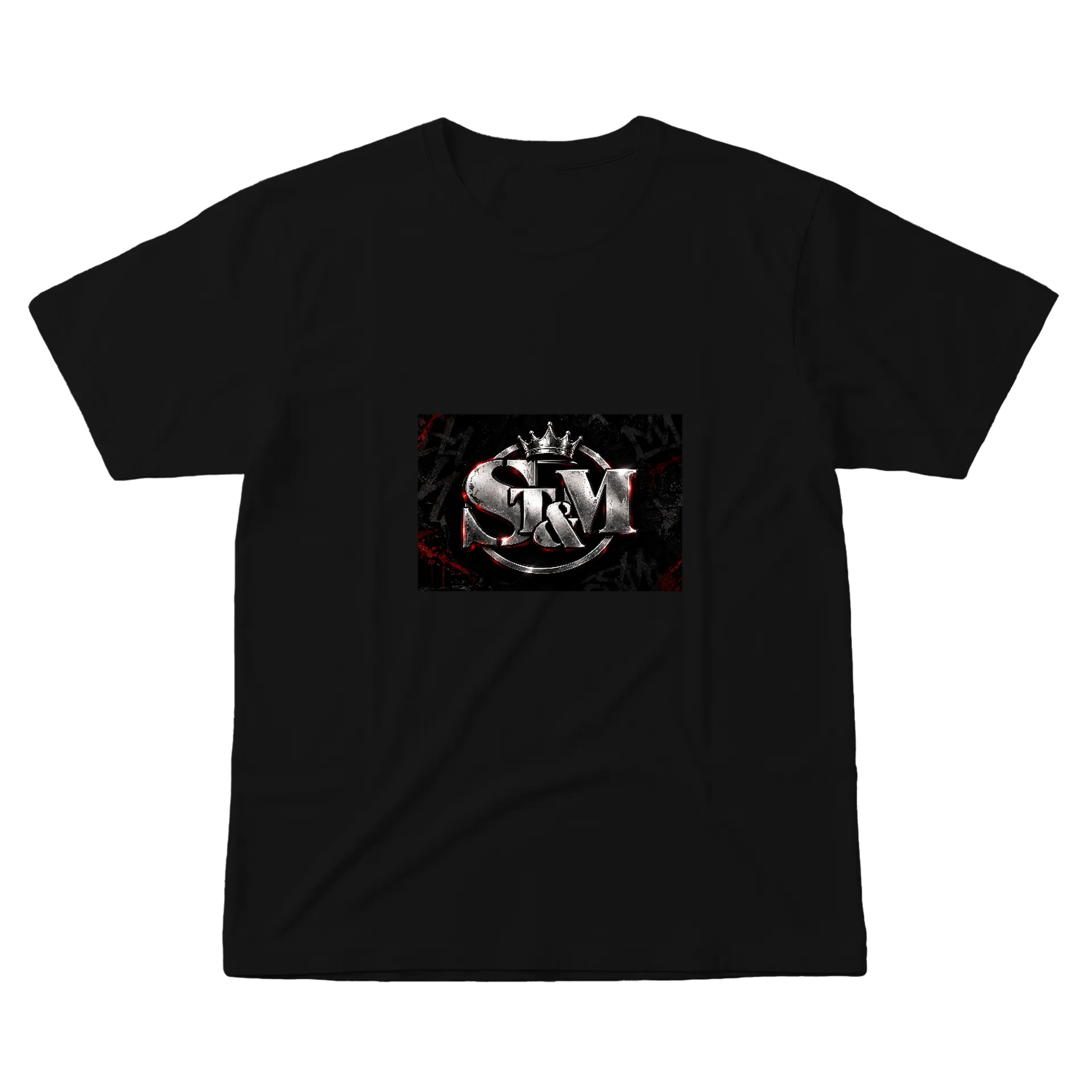Camiseta Logo S T & M Estampa 100% Algodão - Imagem 1