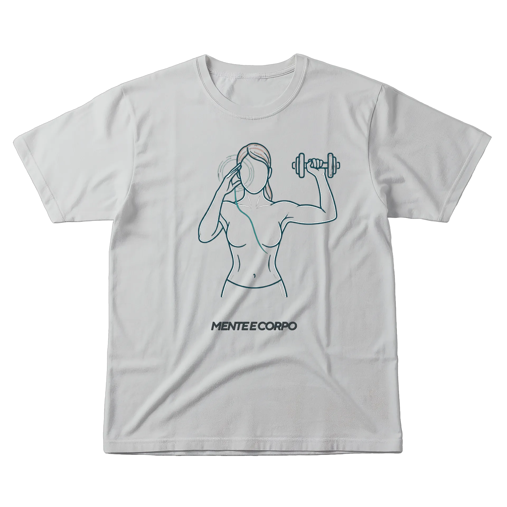 Camiseta Mulher Lisa Mente e Corpo 100% Algodão - Imagem 1
