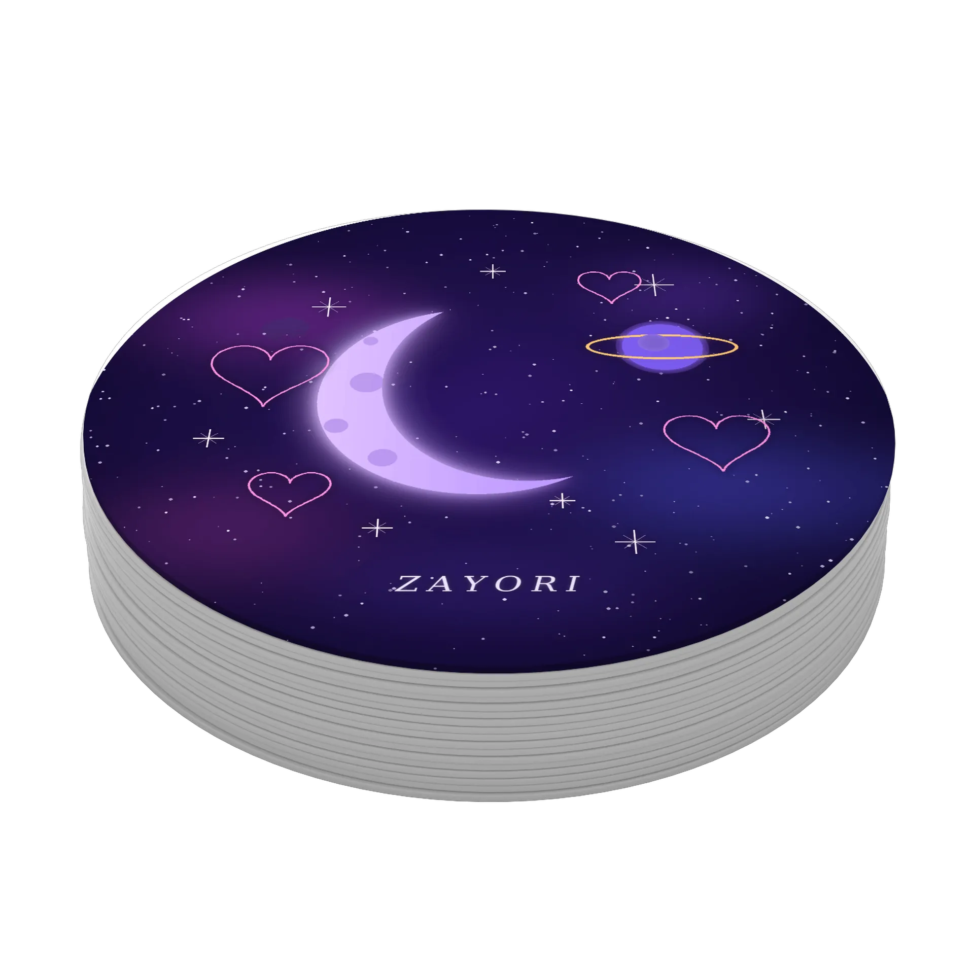 Porta-Copos MDF Zayori Moon & Stars - Imagem 3