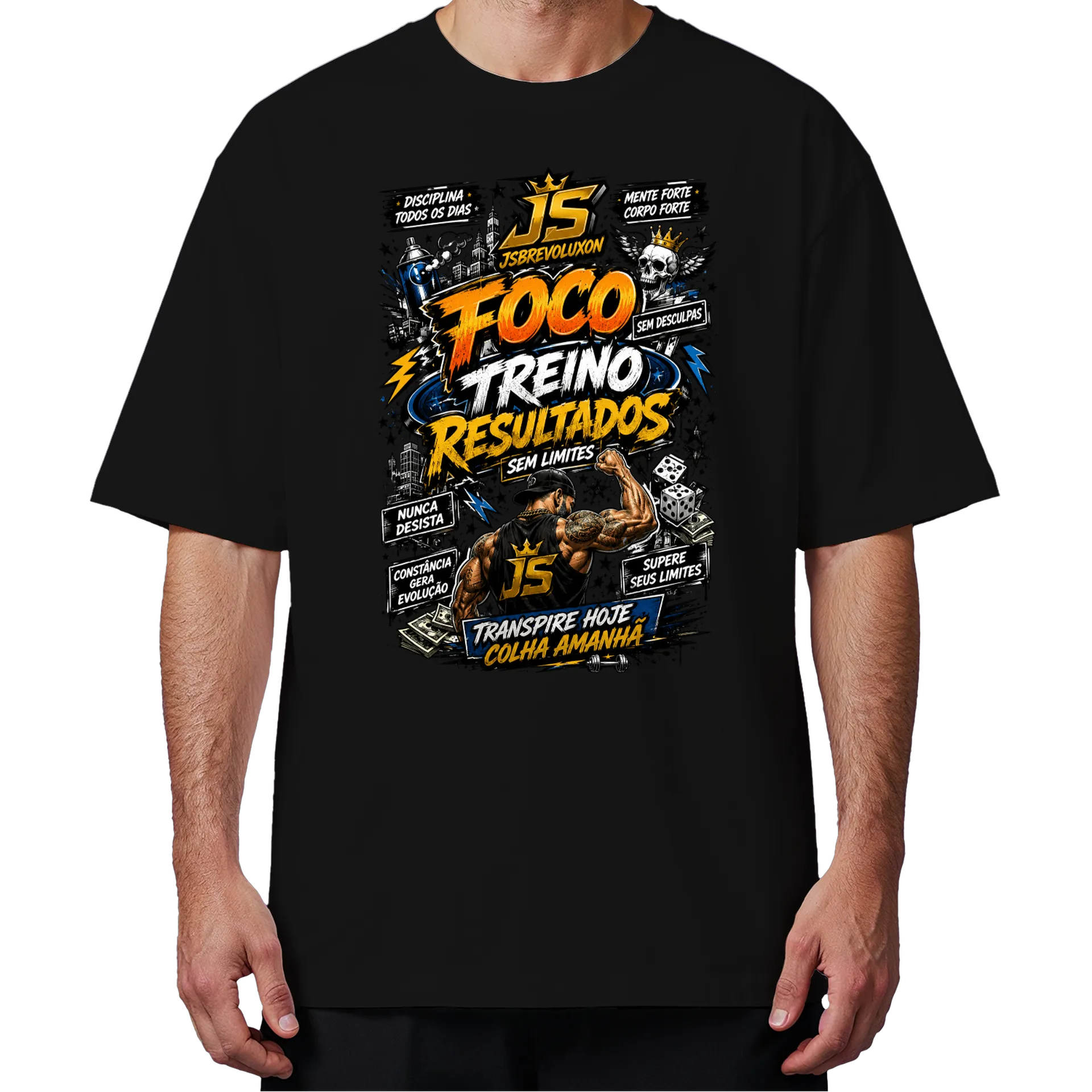 Camiseta Oversized jsbrevoluxon - Imagem 4
