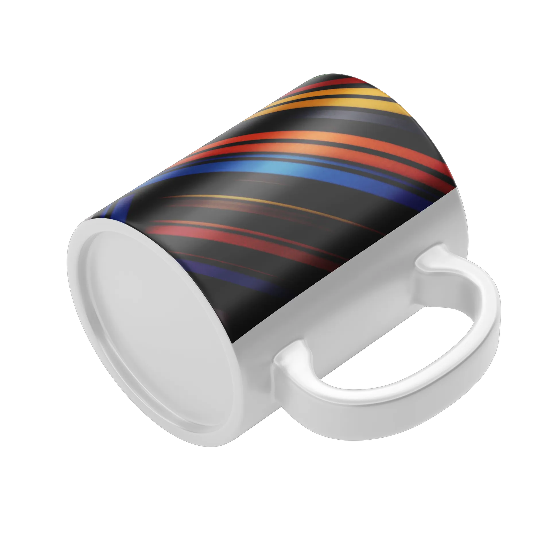 Caneca Porcelana Estampa Multicolorida 325ml - Imagem 4
