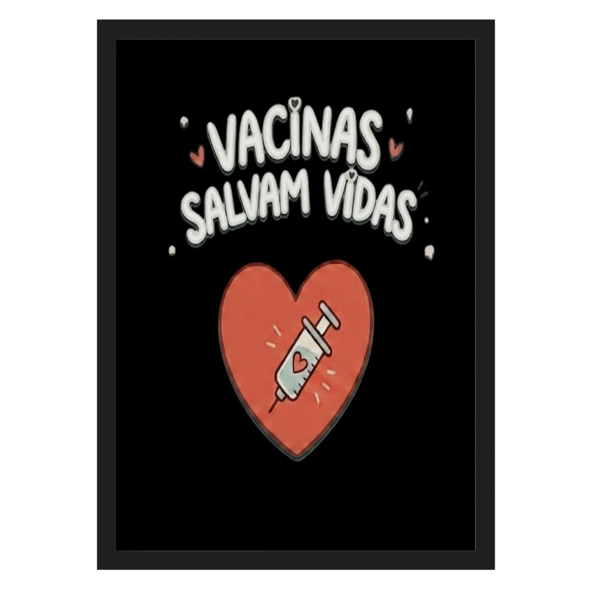 Quadro A3 personalizado vacina - Imagem 1