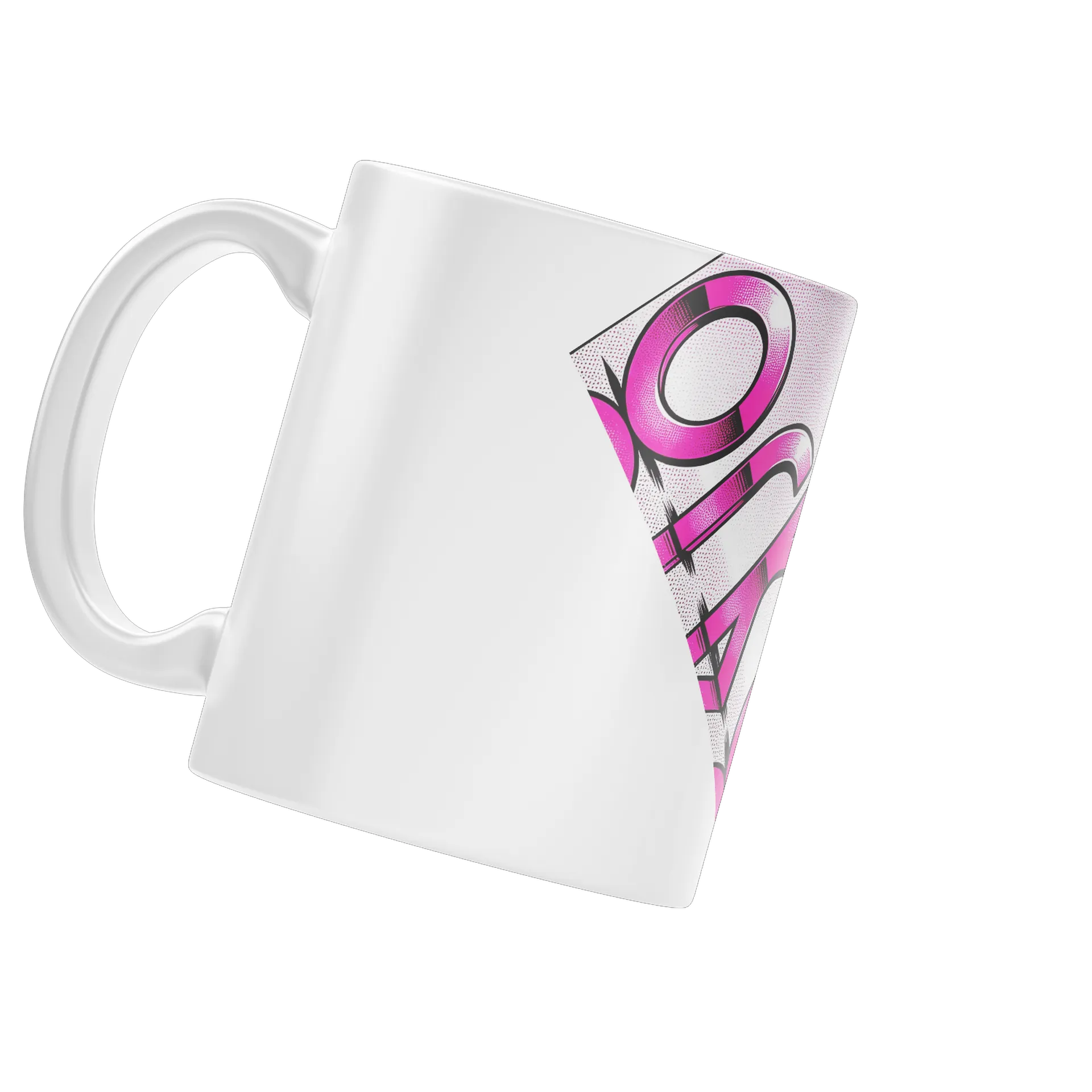 Caneca Cerâmica Estampa Pink Letras 325ml - Imagem 4