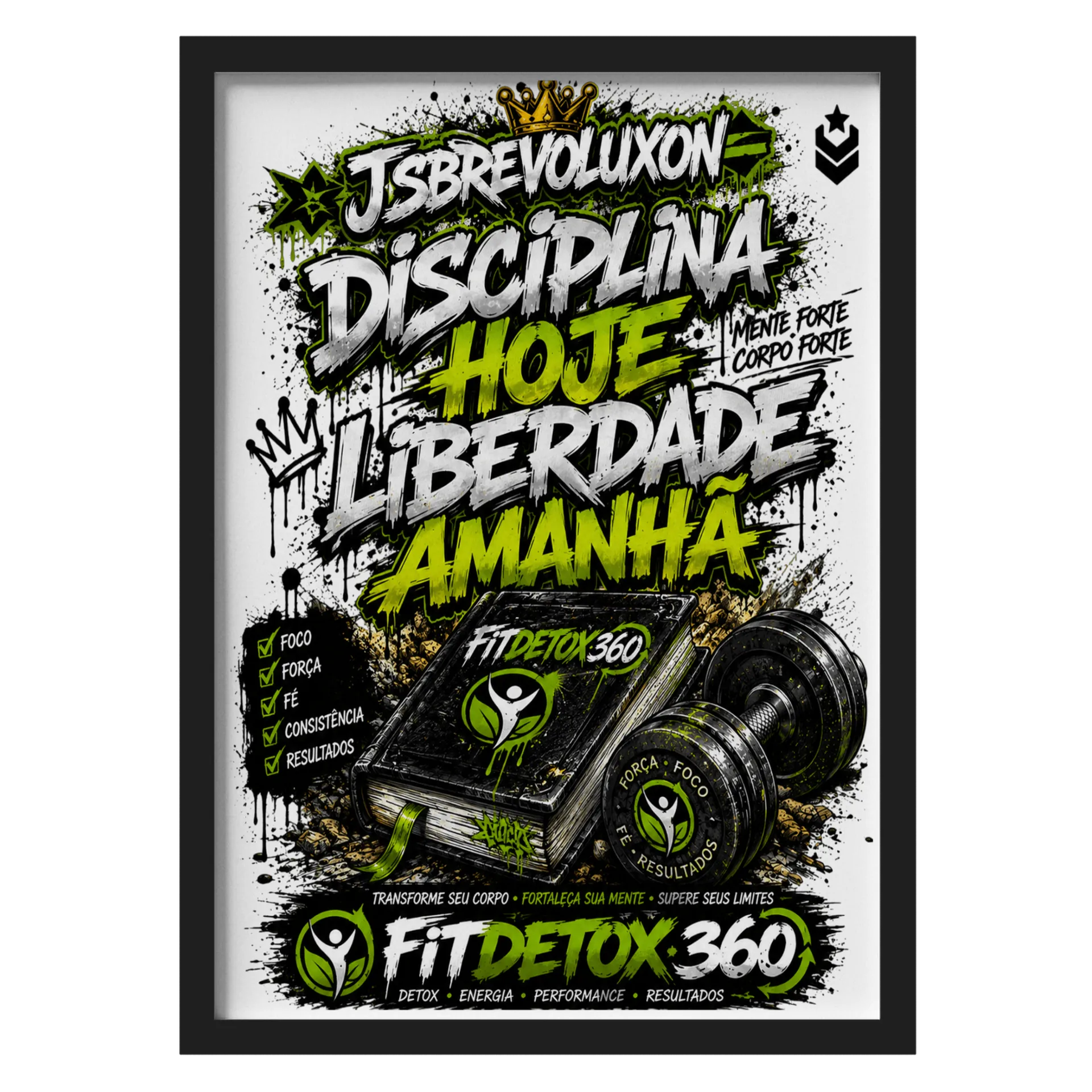 Quadro A3 personalizado Fitdetox360  - Imagem 1