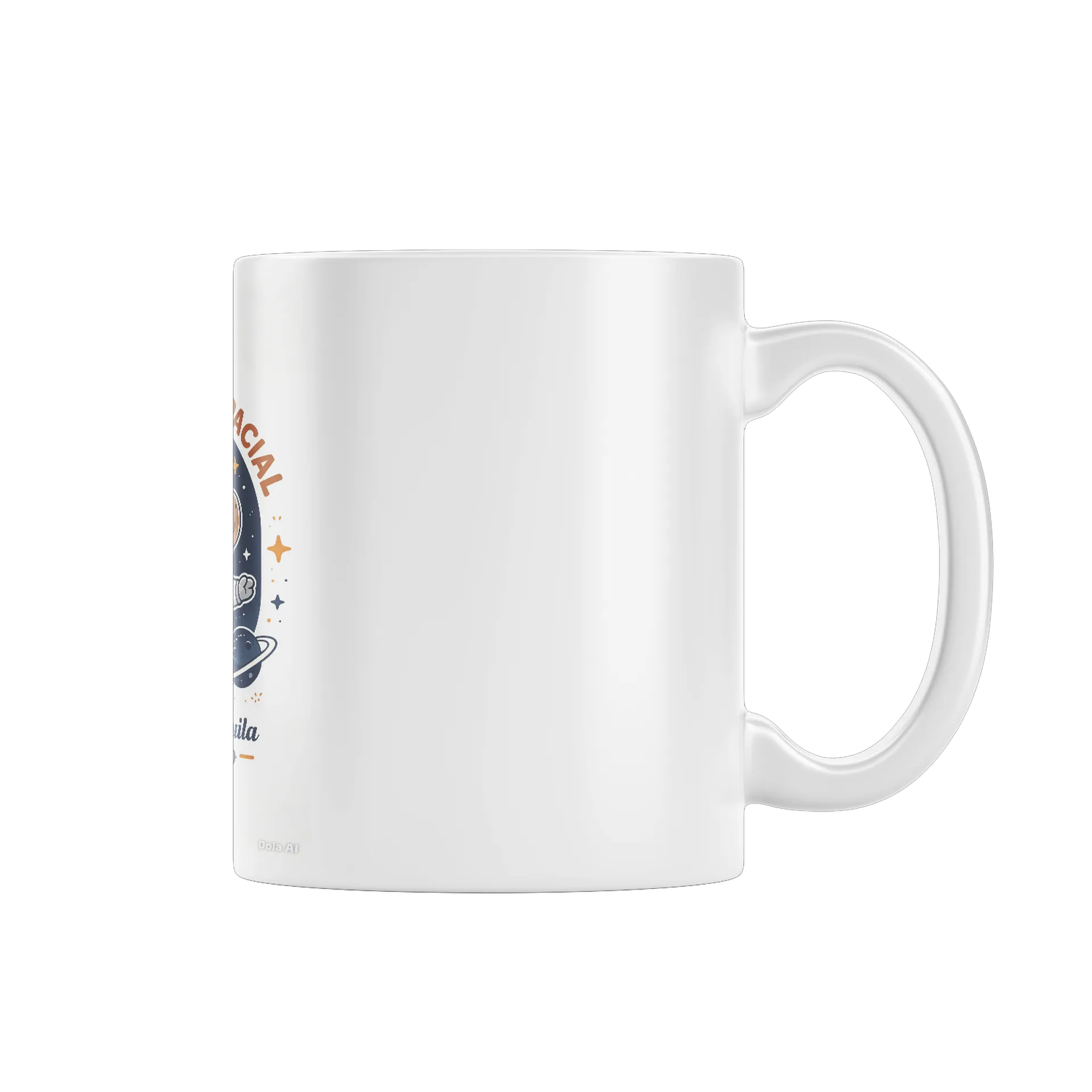 Caneca Capivara Espacial Cartoon com Frase 325ml de warlemsam — imagem 2 de 4