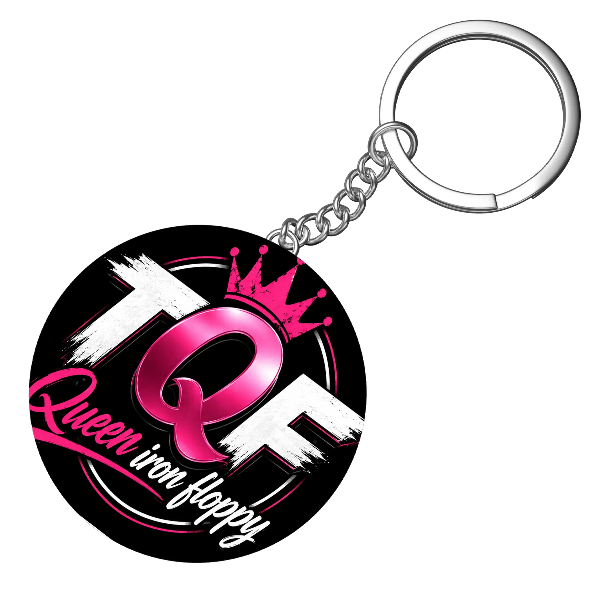 Chaveiro MDF Estampa Queen Iron Floppy - Imagem 4