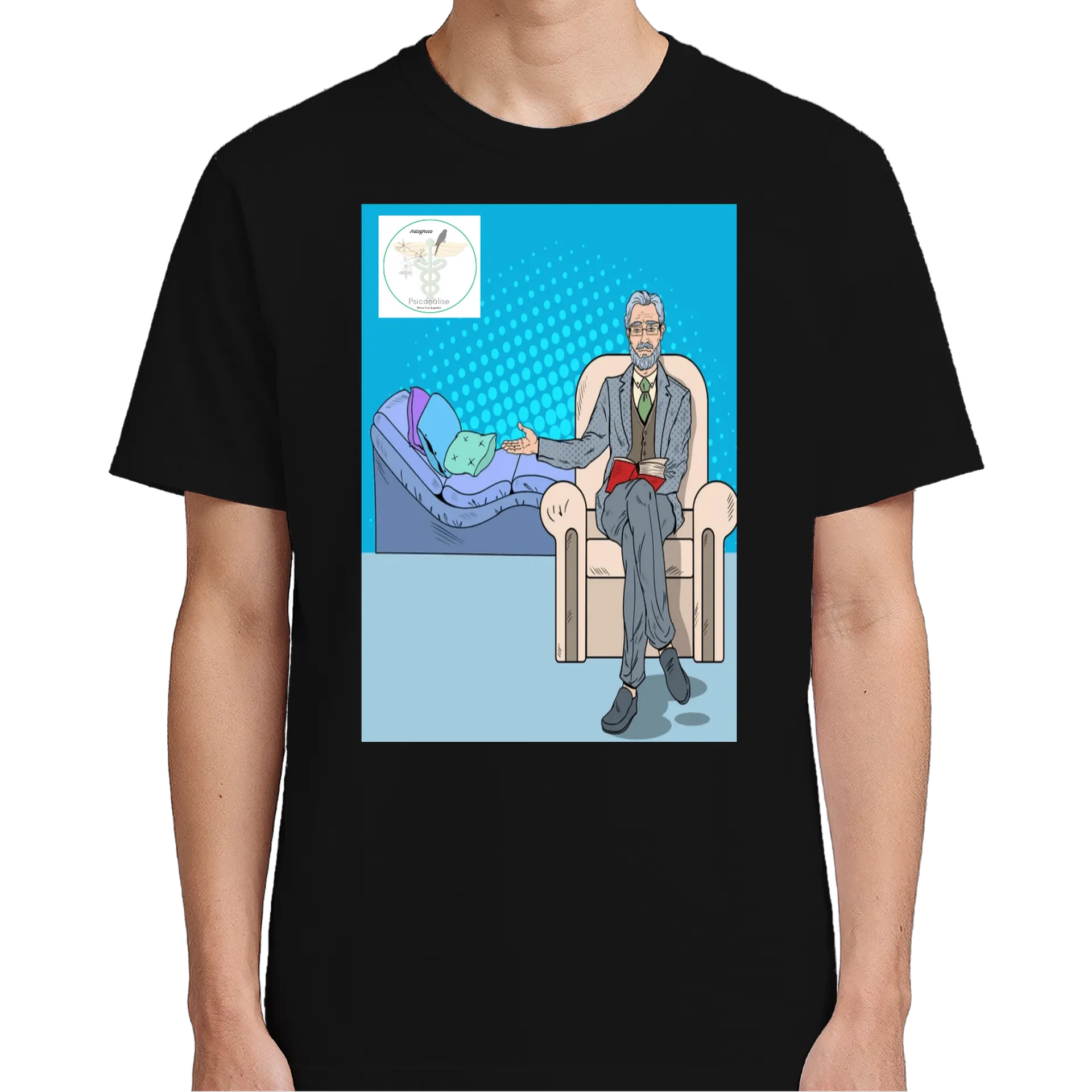 Camiseta Estampa Psicanálise 100% Algodão - Imagem 5