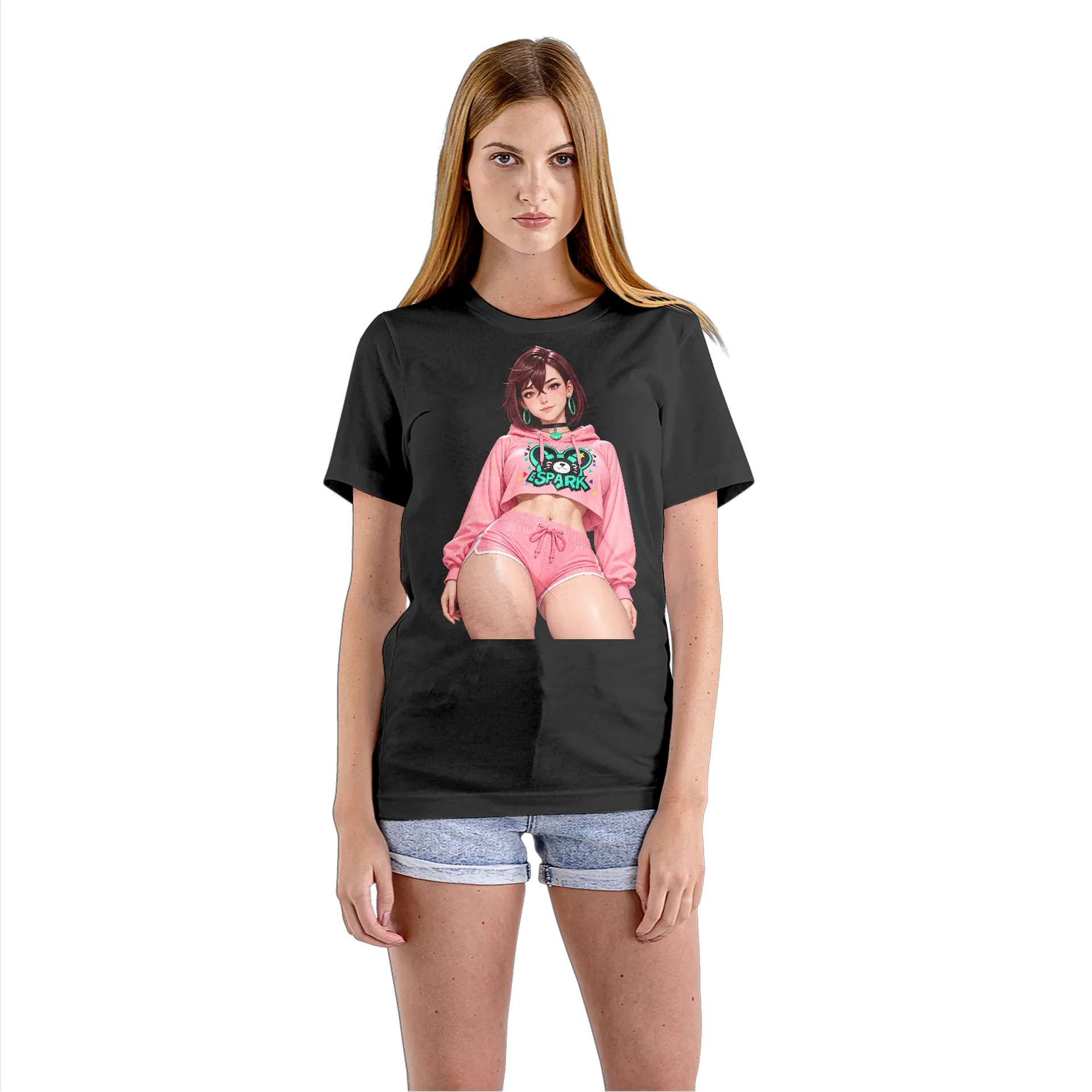 Camiseta Babylook Urso Tipográfico E-SPARK 100% Algodão de WEB TV JOAÇABA  — imagem 3 de 5