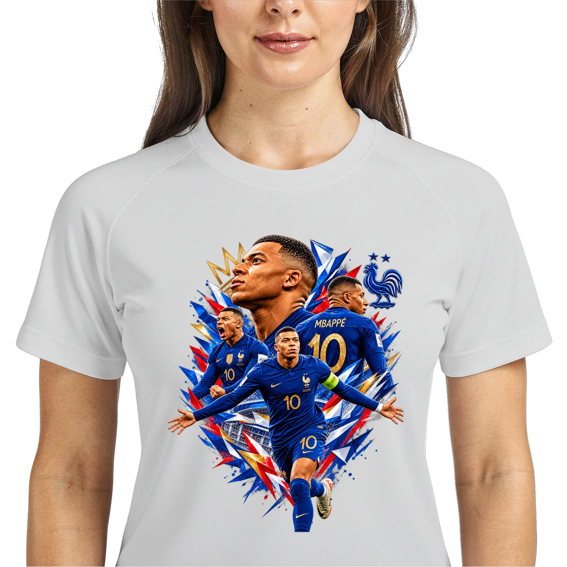 Camiseta Dry Fit Kylian Mbappé Seleção Francesa 100% - Imagem 3