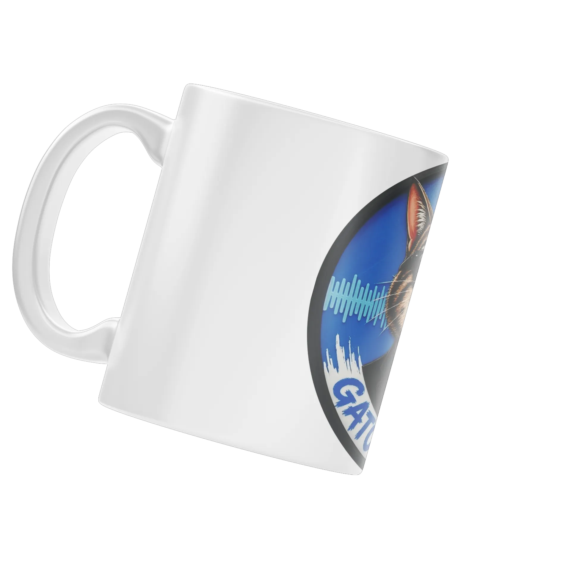 Caneca personalizada de Gato Curioso  — imagem 4 de 4