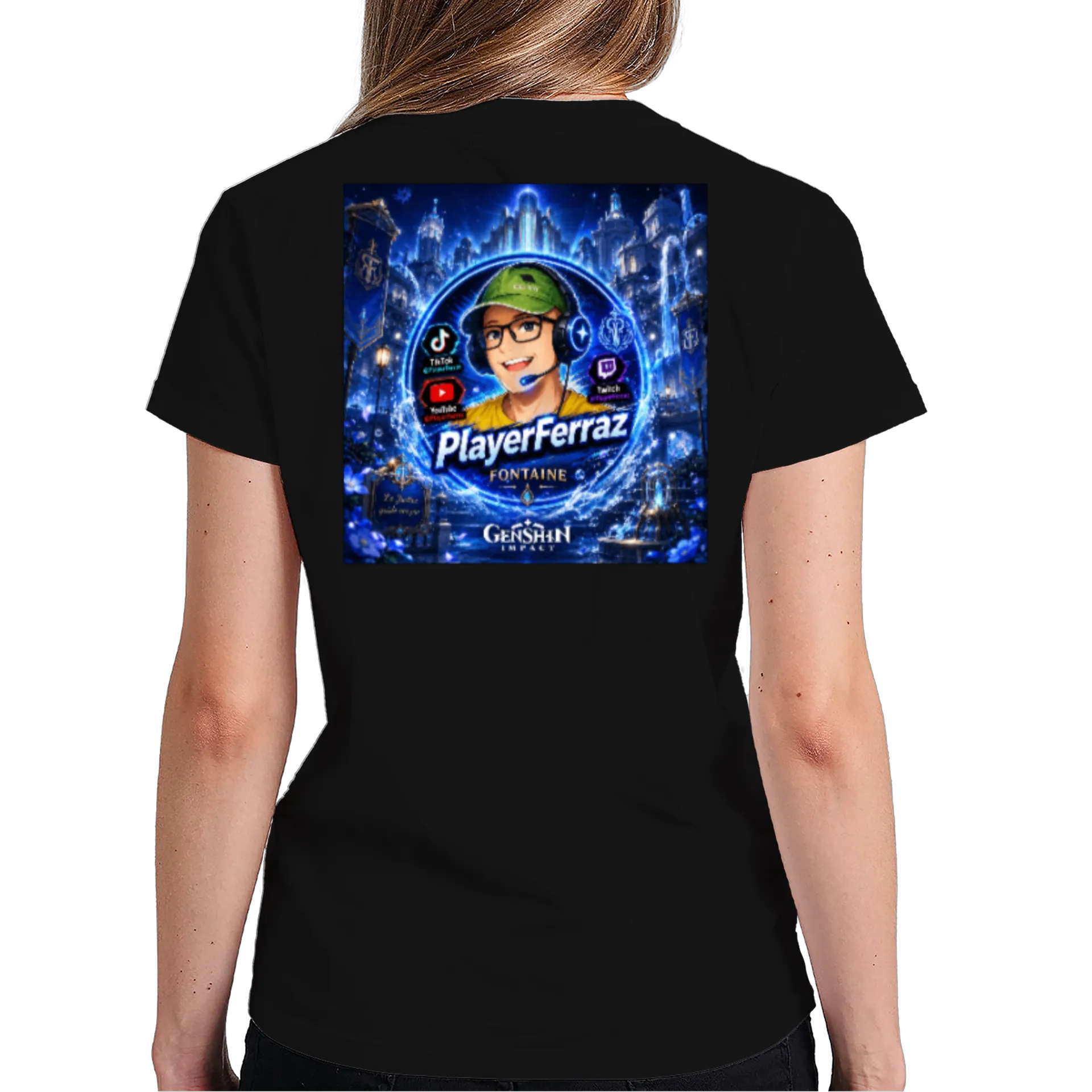 Camiseta Fontaine Genshin Impact by PlayerFerraz - Imagem 6