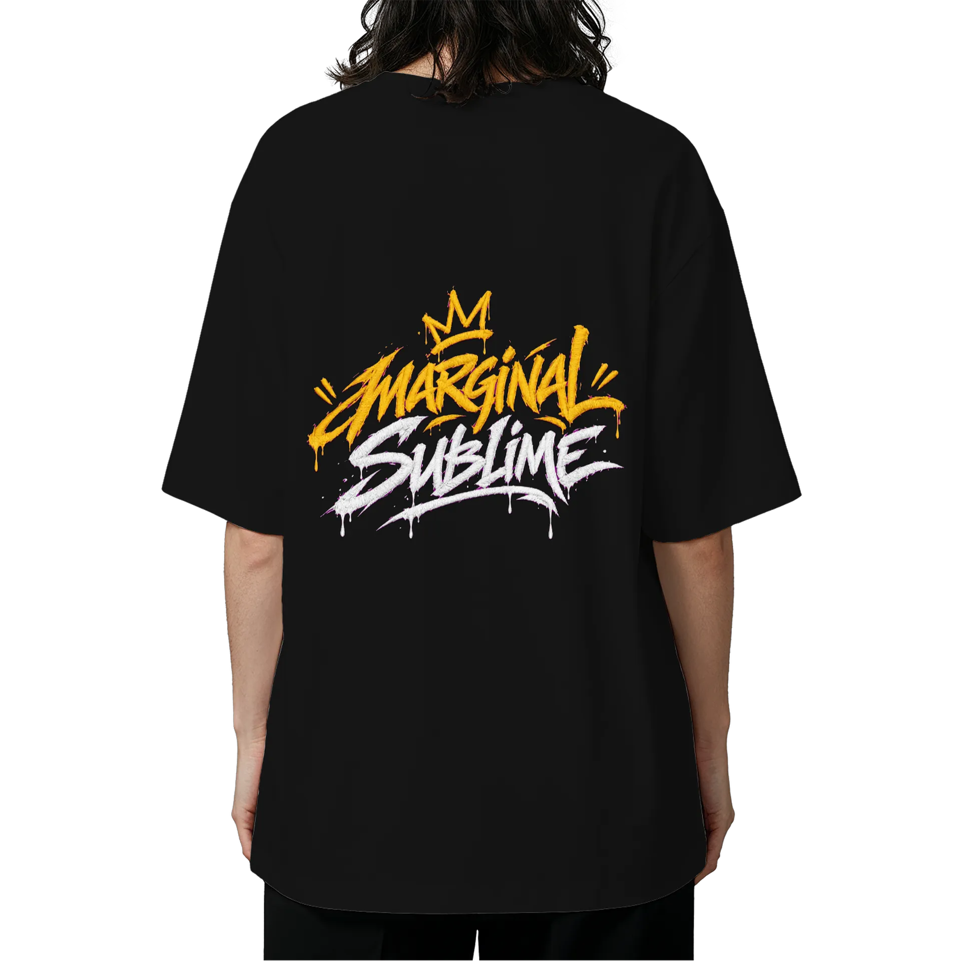 Camiseta Oversized Marginal Sublime Estampa Tipográfica - Imagem 5