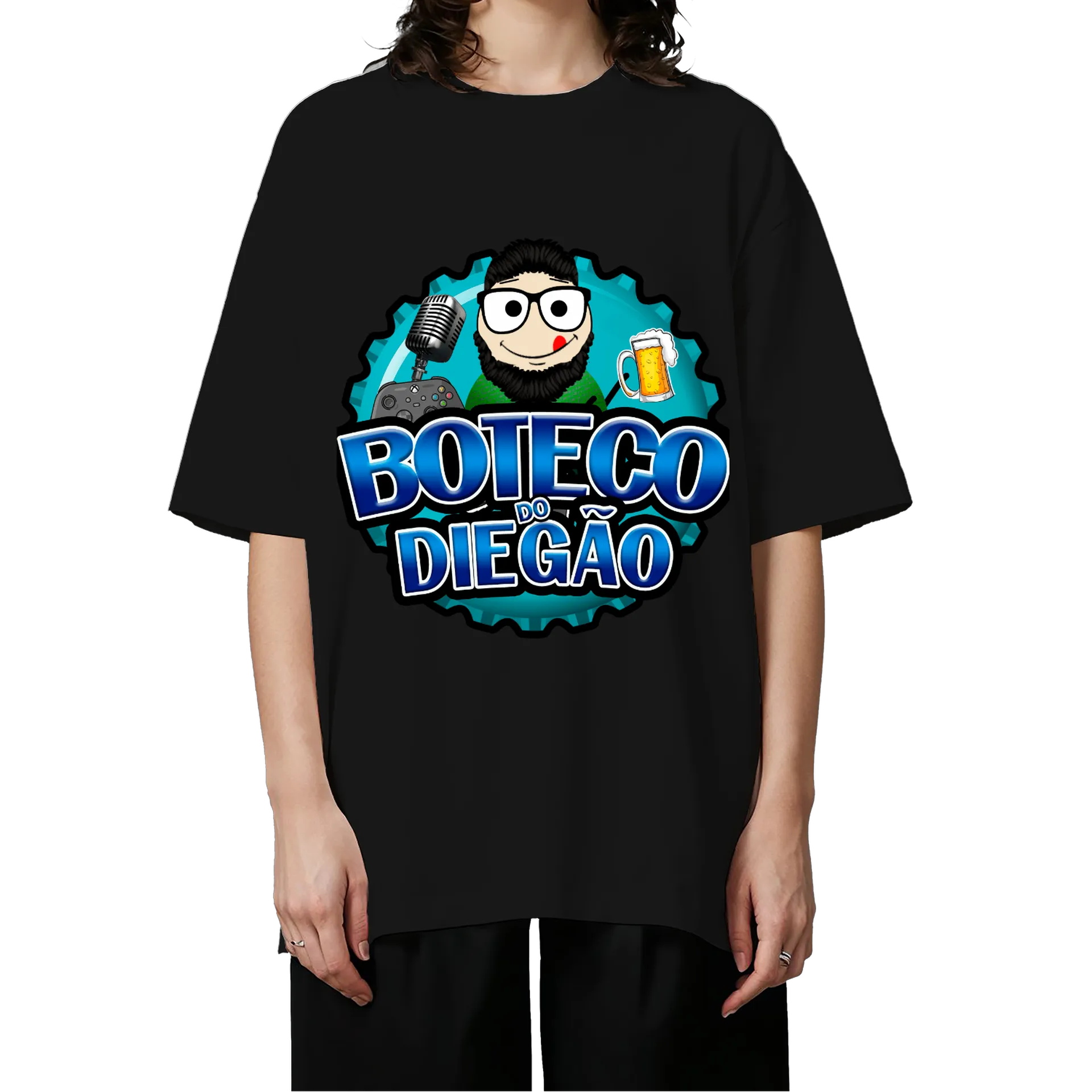 Camiseta Oversized Boteco do Diegão de Diego Palma — imagem 3 de 6