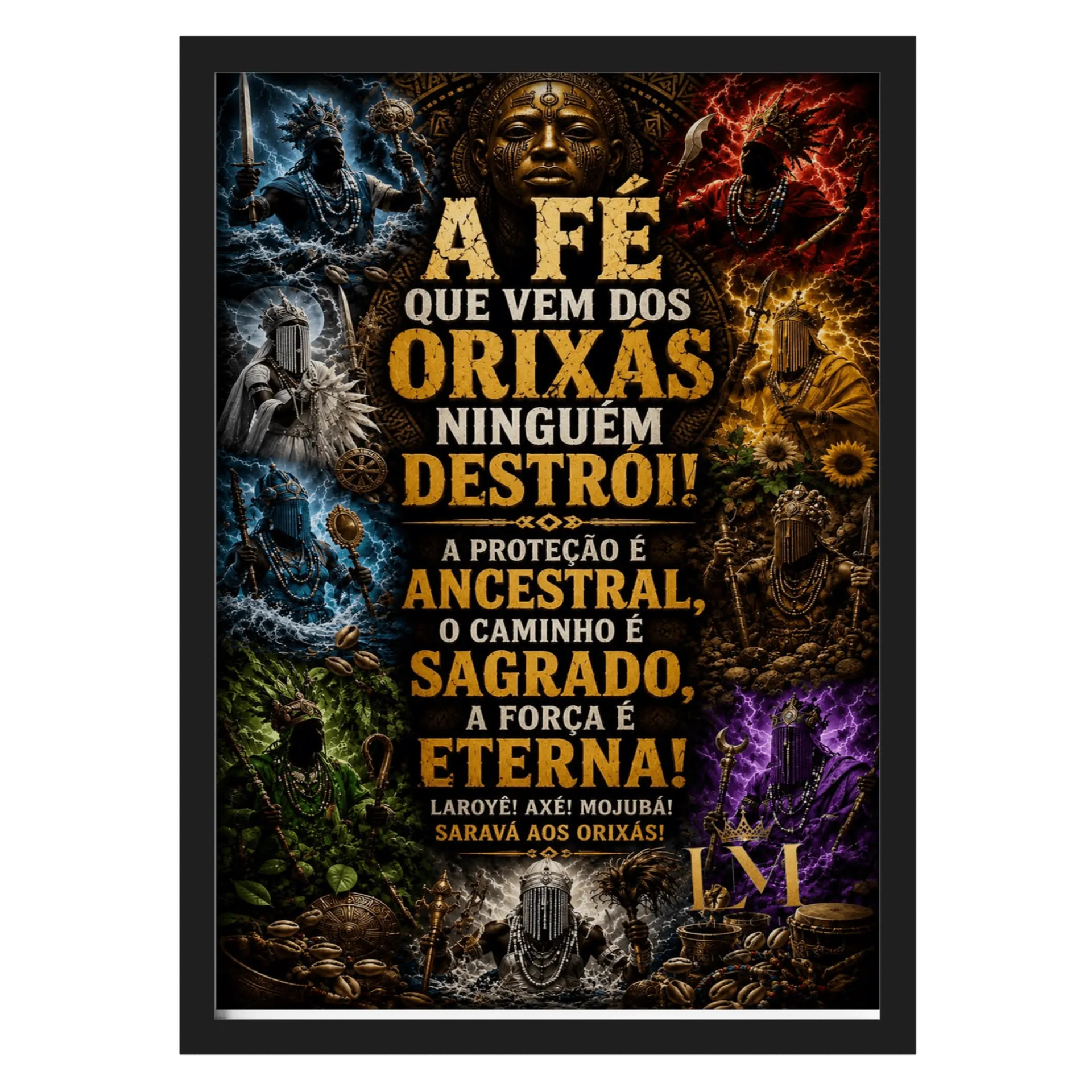 Quadro Personalizado A3 MDF e Vidro - Imagem 1