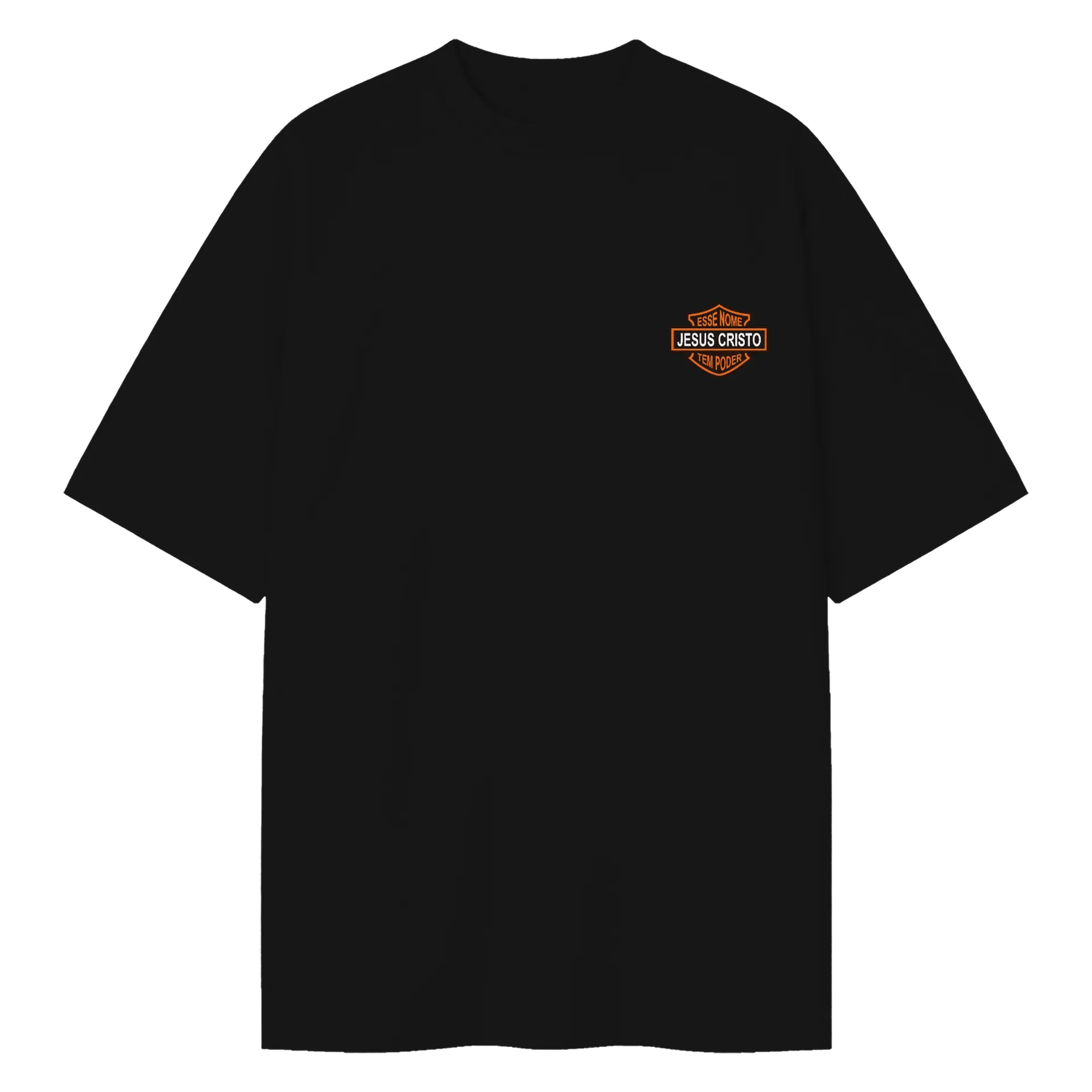 Camiseta Oversized Estampa Jesus Cristo 100% Algodão - Imagem 1