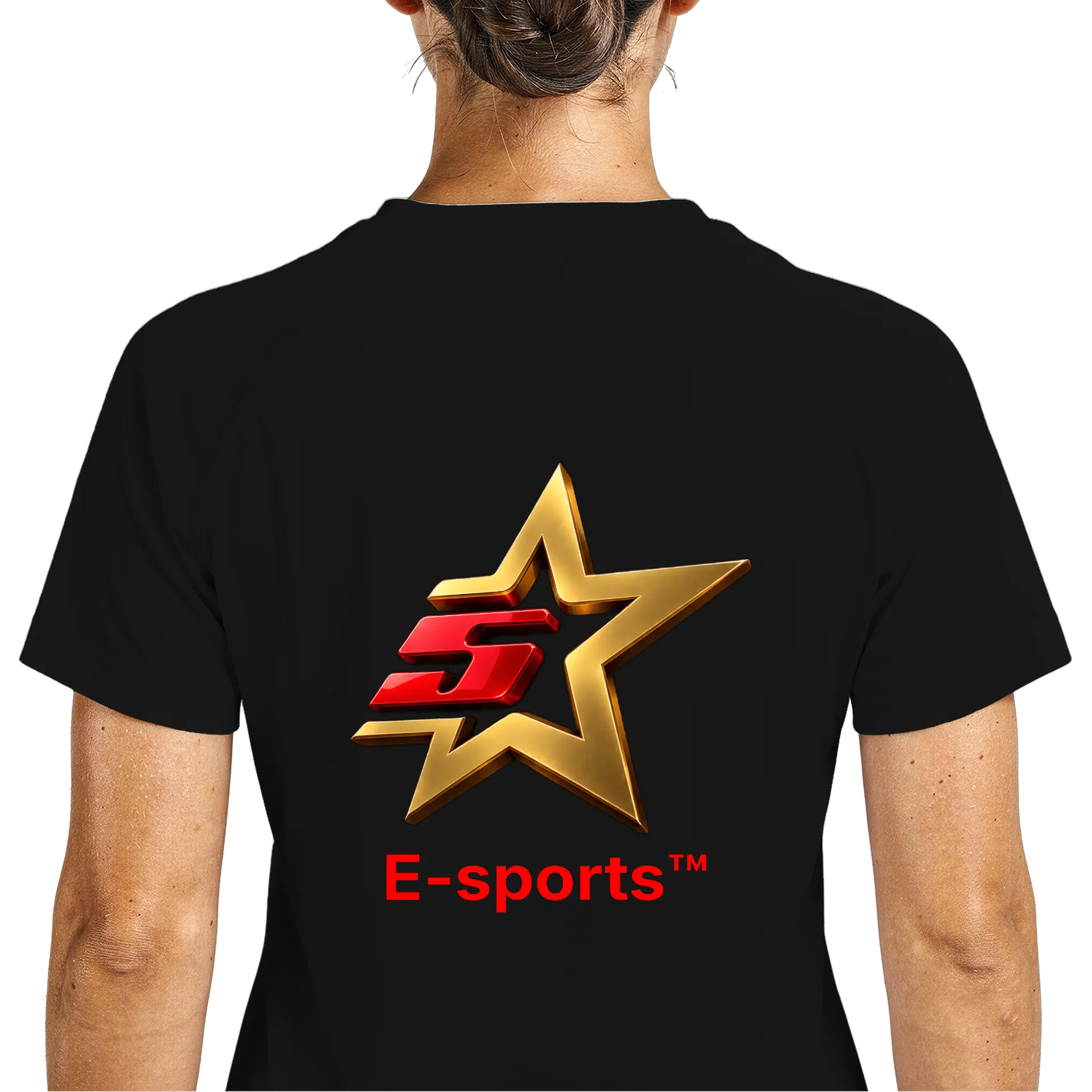 Camiseta Dry Fit Simples Star E-sports oficial Gold Red - Imagem 5