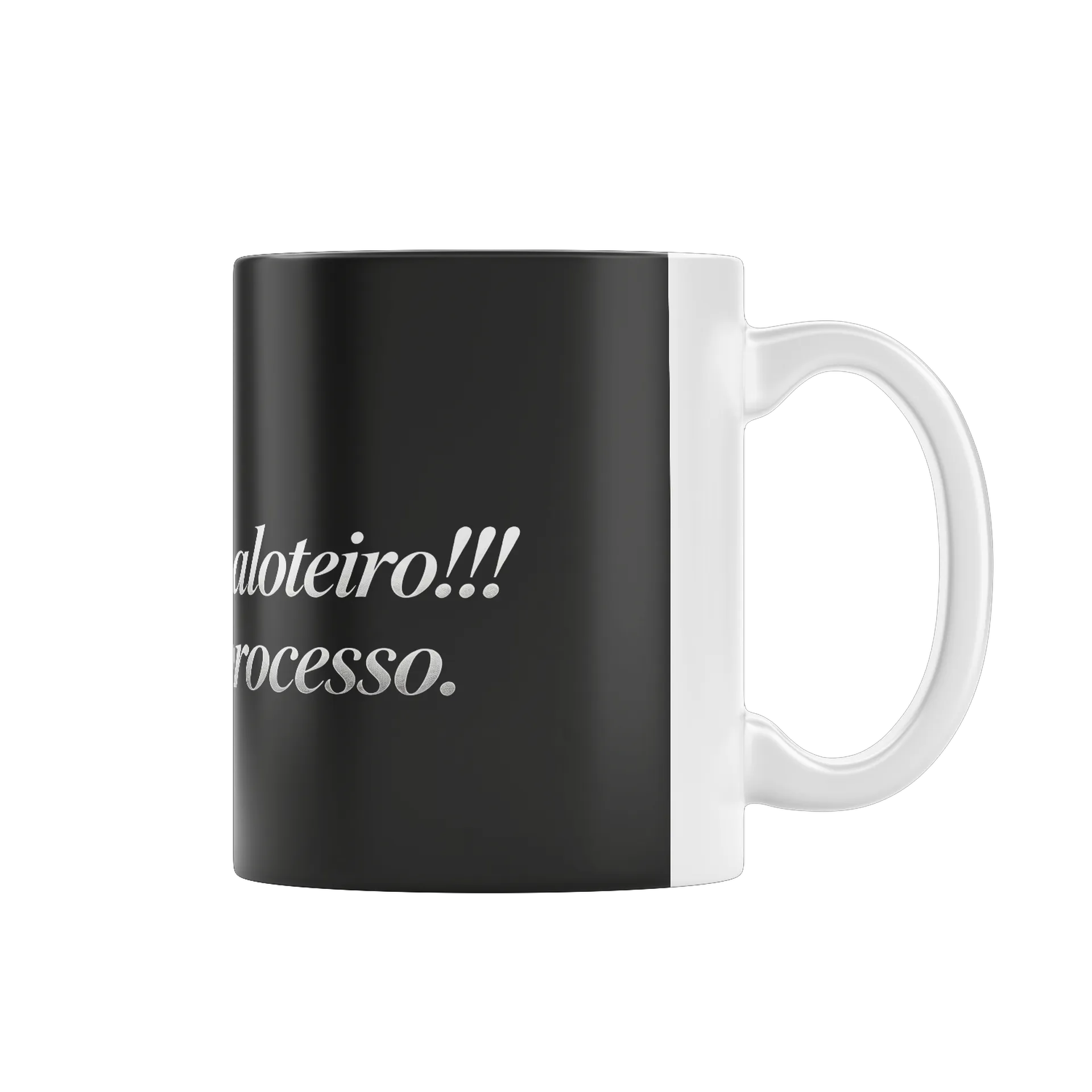 Caneca Porcelana Frase Me paga caloteiro 325ml - Imagem 2