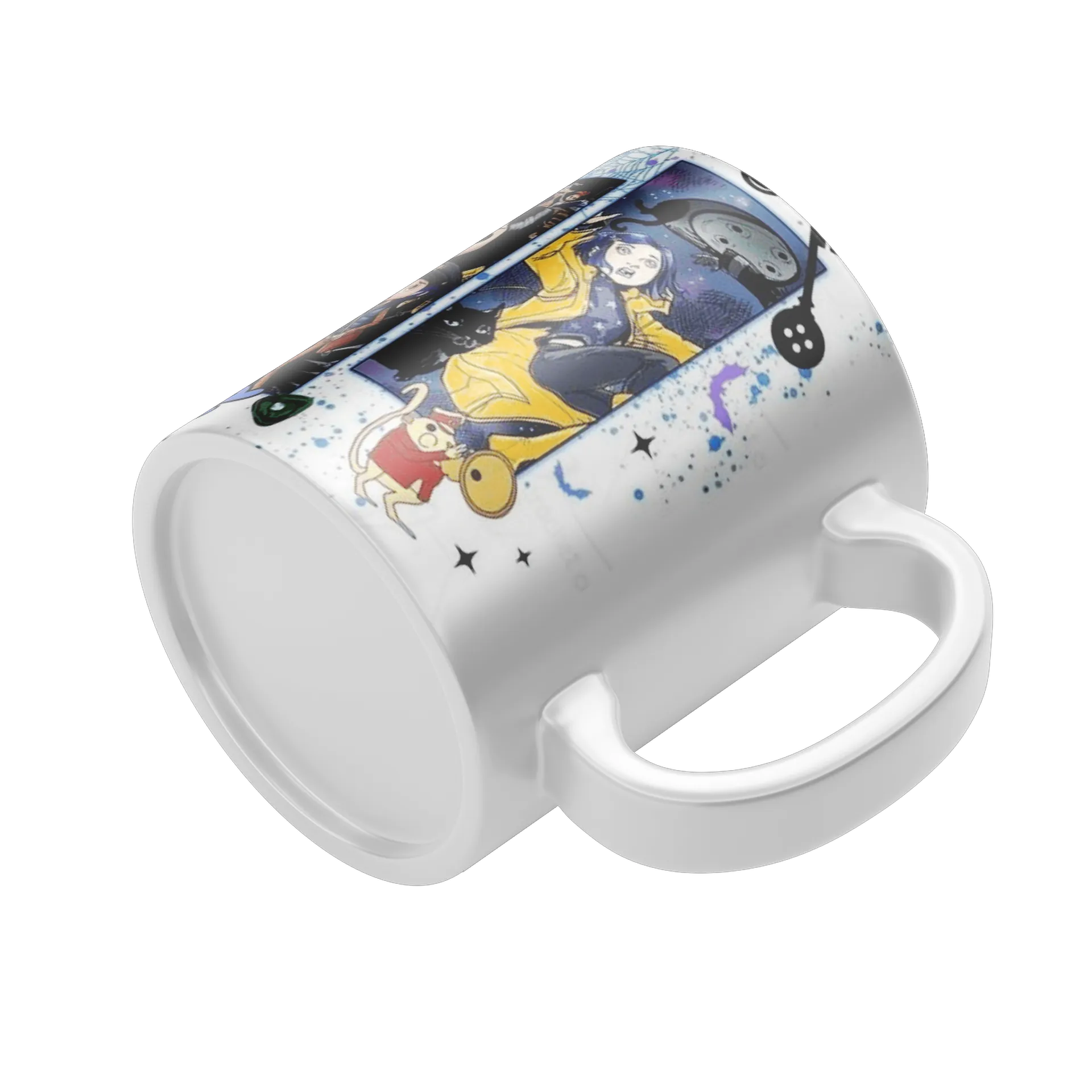 Caneca Coraline em Estilo Cartoon 325ml de Cuppira — imagem 4 de 4