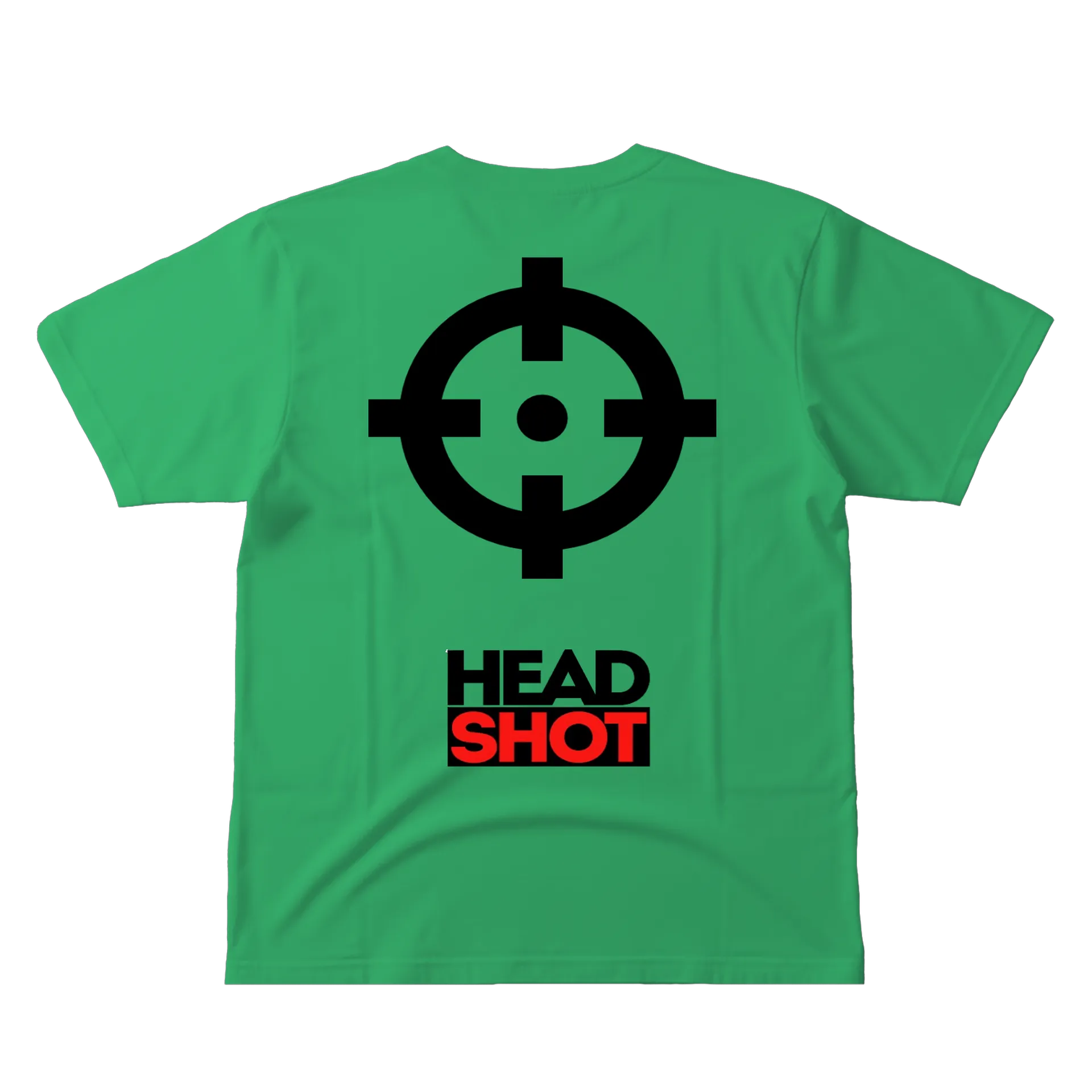 Camiseta Estampa Headshot 100% Algodão Branco e Verde de Luanxl7