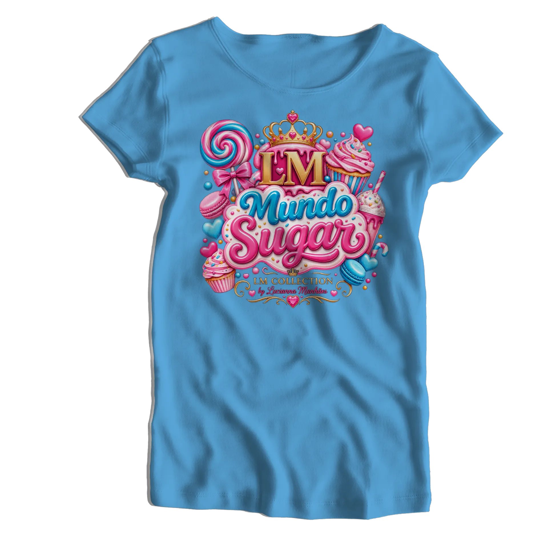 Camiseta Babylook Mundo Sugar by Luciana Manhães de Lucianna Manhães  — imagem 1 de 5