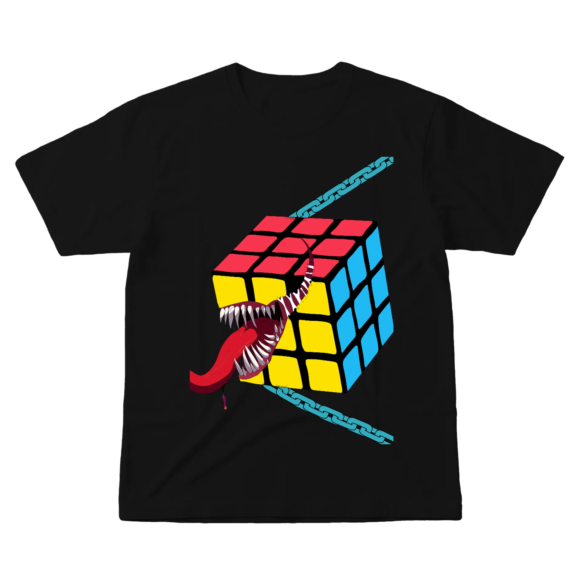 Camiseta Cubo Mágico Monstruoso 100% Algodão - Imagem 1