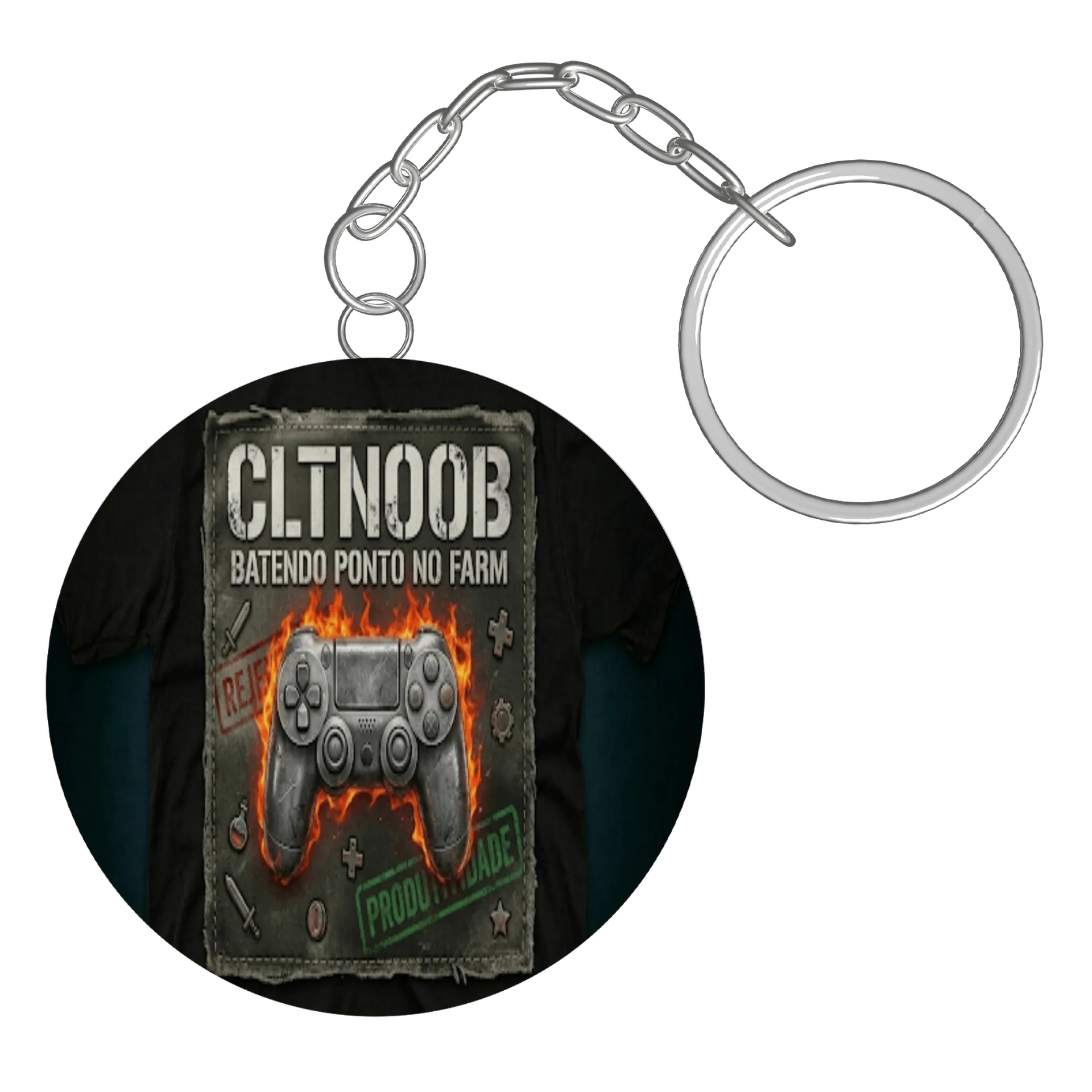 Chaveiro MDF Controle de Videogame Personalizado de cltnoob
