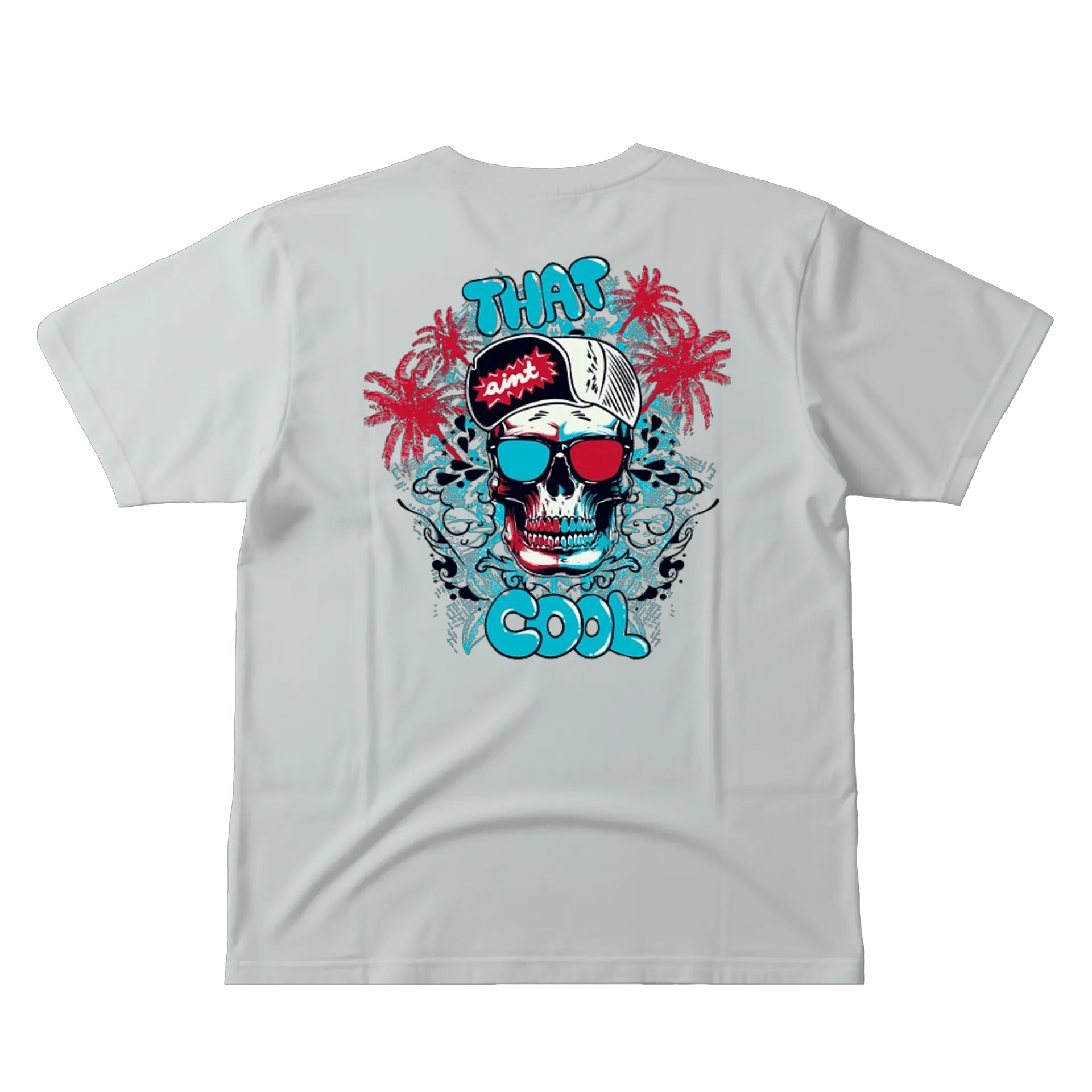 Camiseta Estampa Caveira Colorida 100% Algodão - Imagem 3