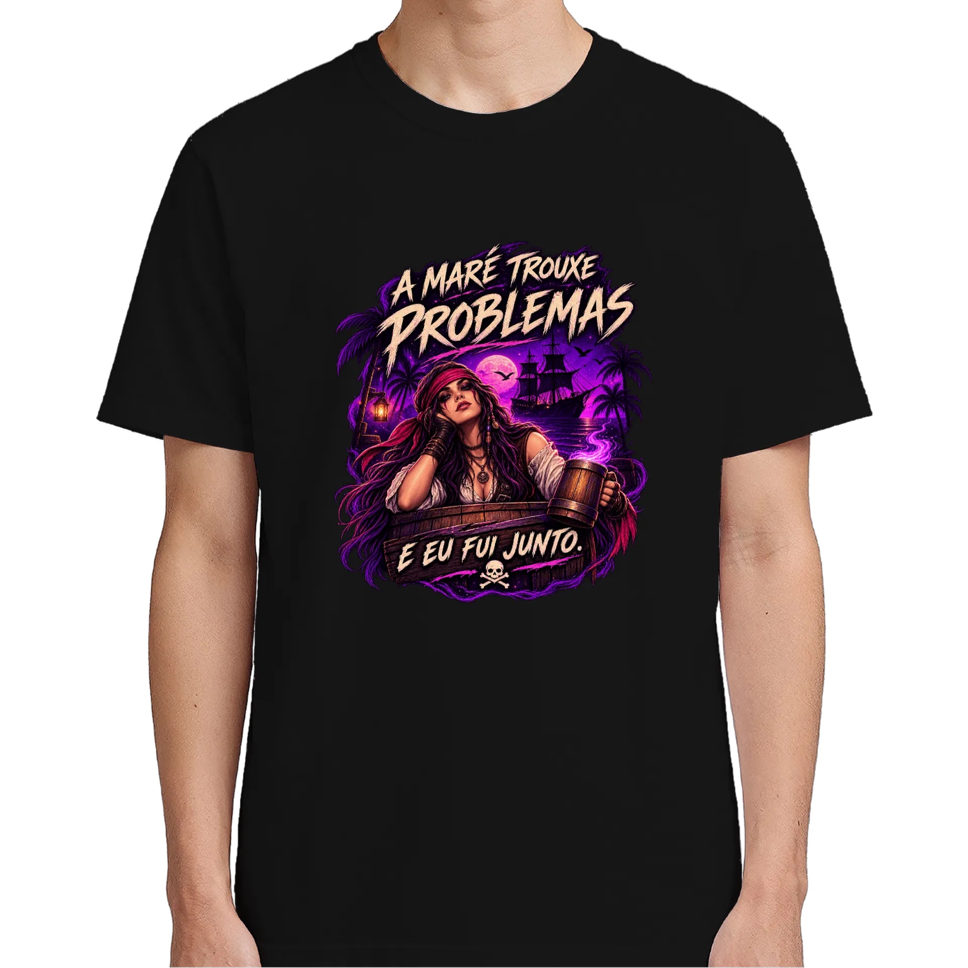 Camiseta "A Maré trouxe problemas" - Mulher - Imagem 5