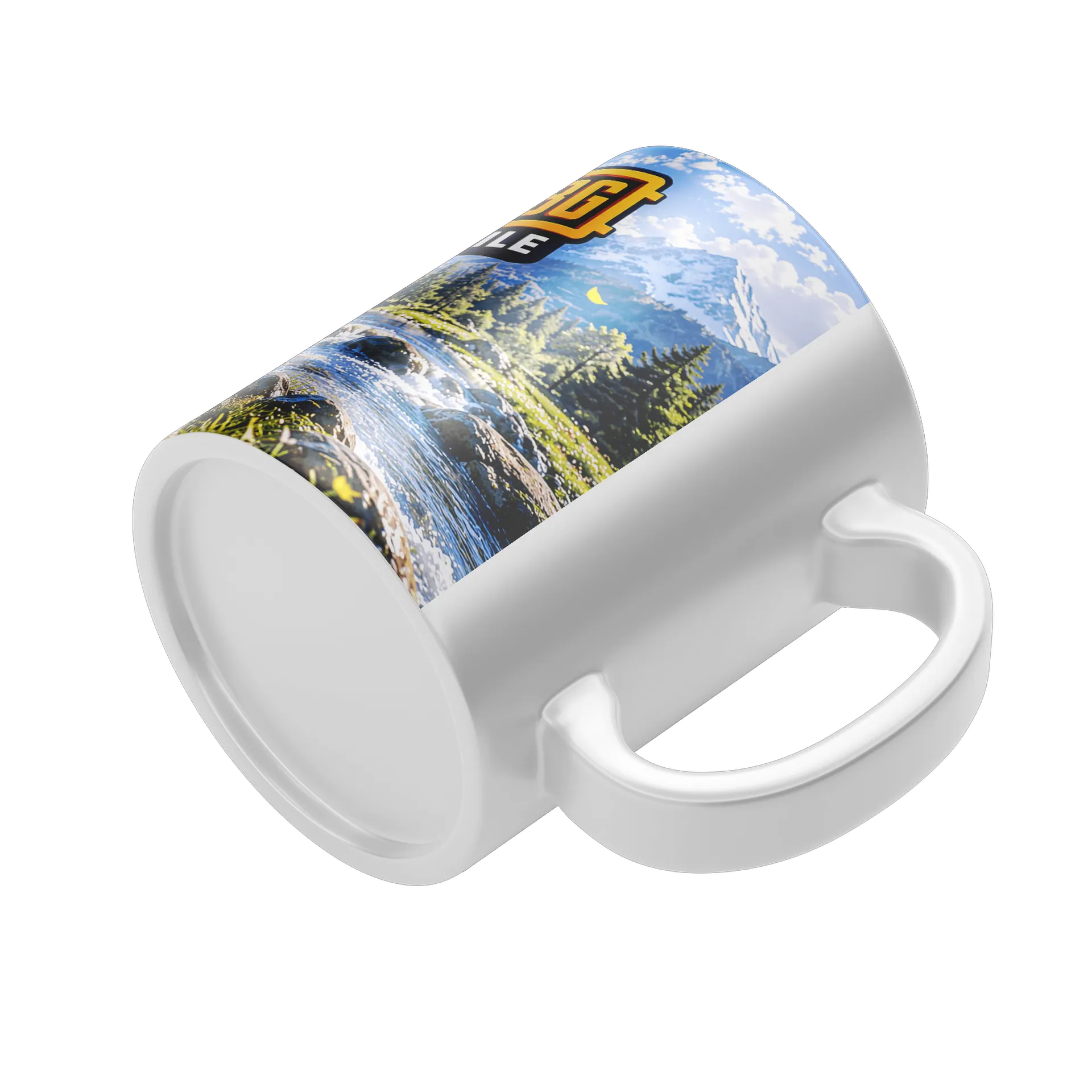 Caneca PUBG Mobile Personagem em Paisagem 325ml - Imagem 4