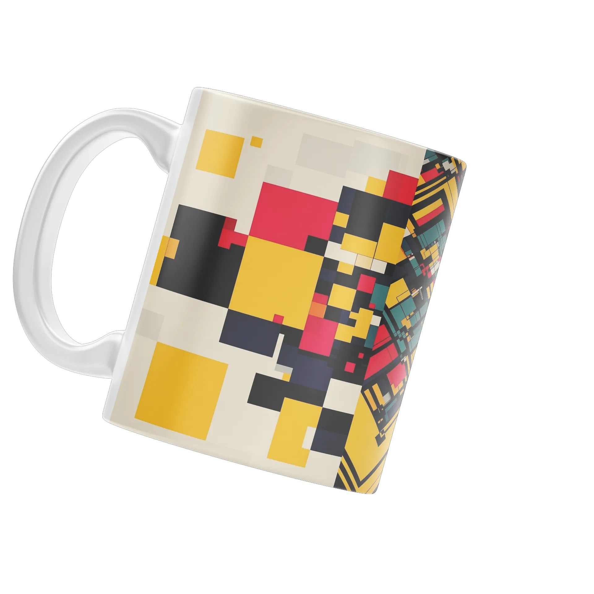 Caneca Estampa Geométrica Colorida 325ml - Imagem 3