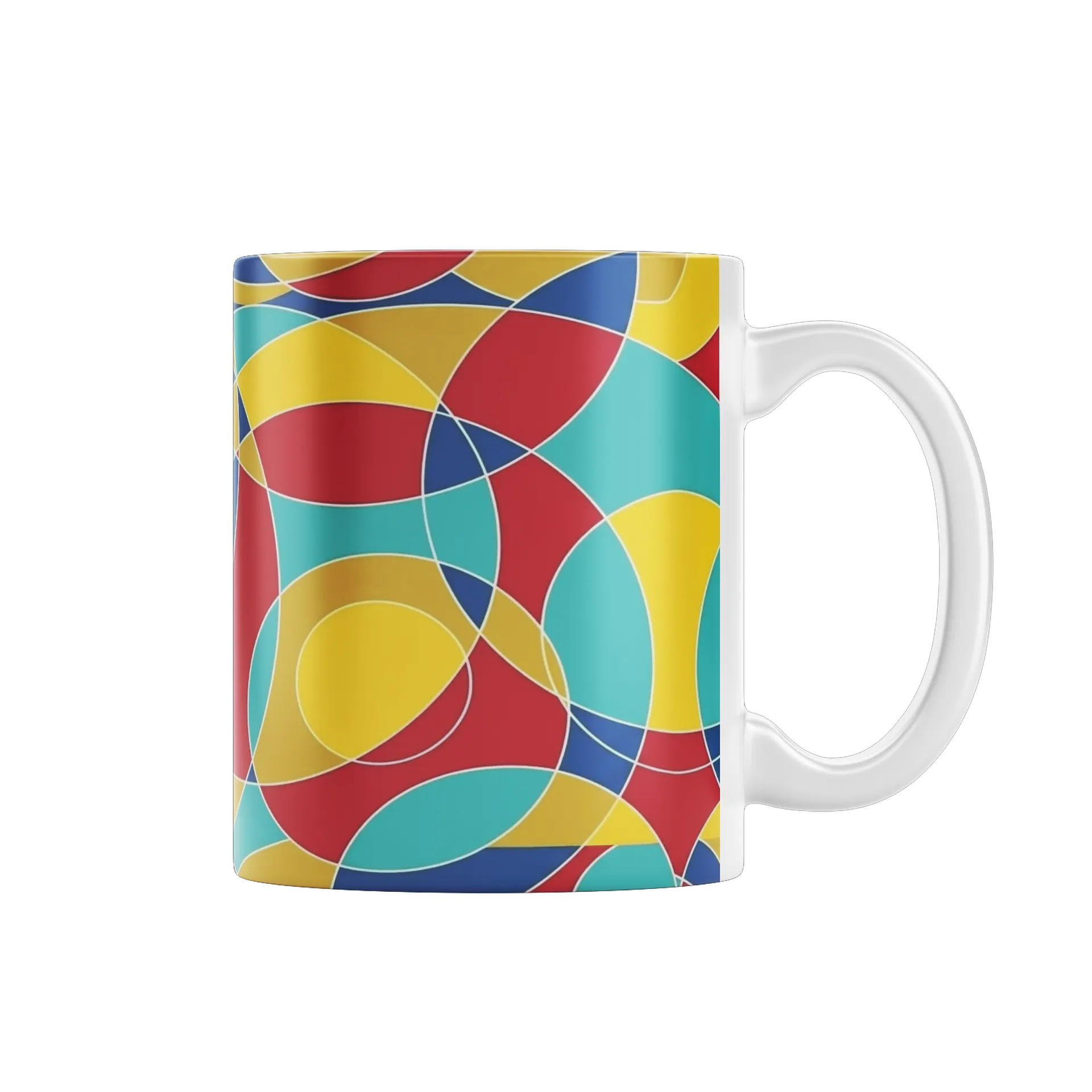 Caneca Geométrica Colorida 325ml - Imagem 1