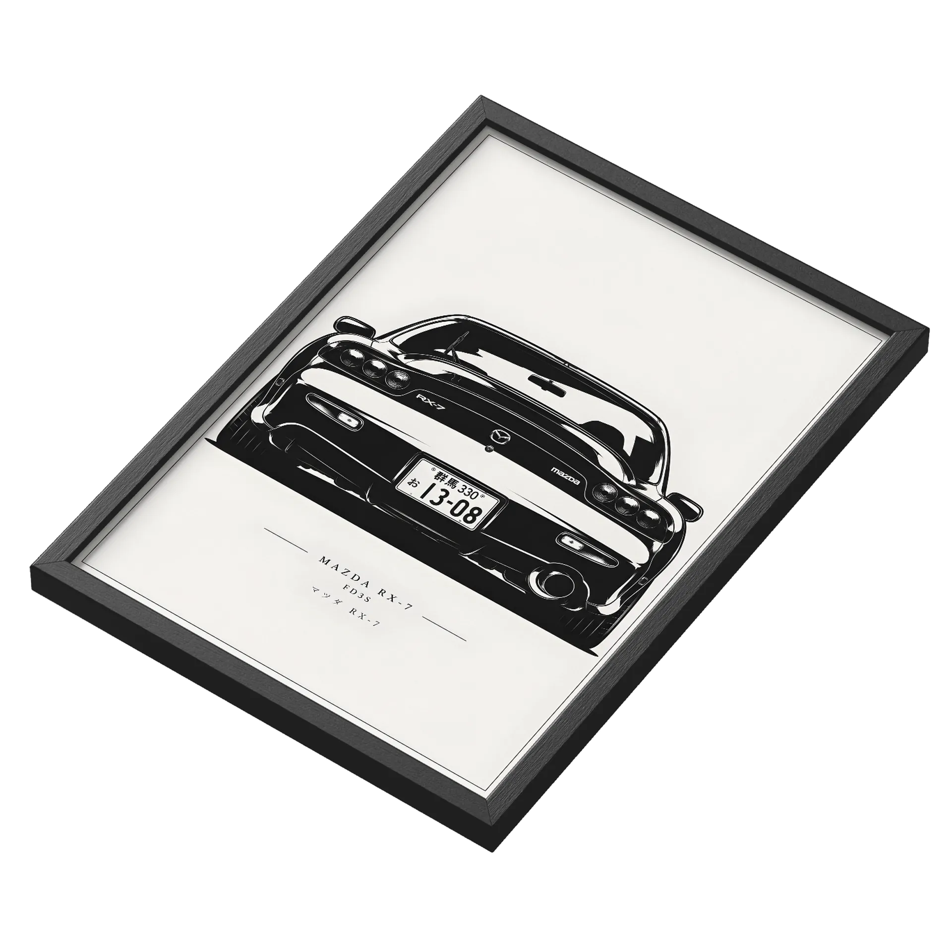 Quadro RX-7 A3 Com Vidro - Imagem 3
