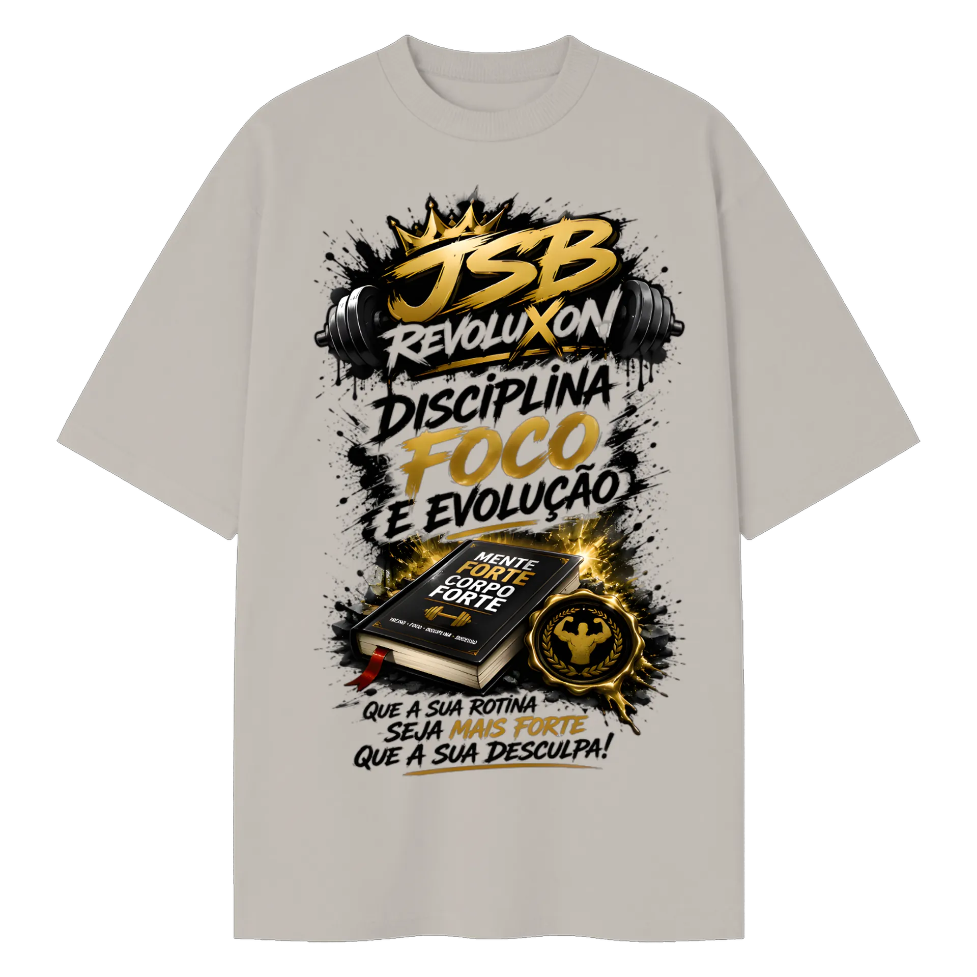 Camiseta jsbrevoluxon Oversized de silvasilvatitansjsb — imagem 1 de 6