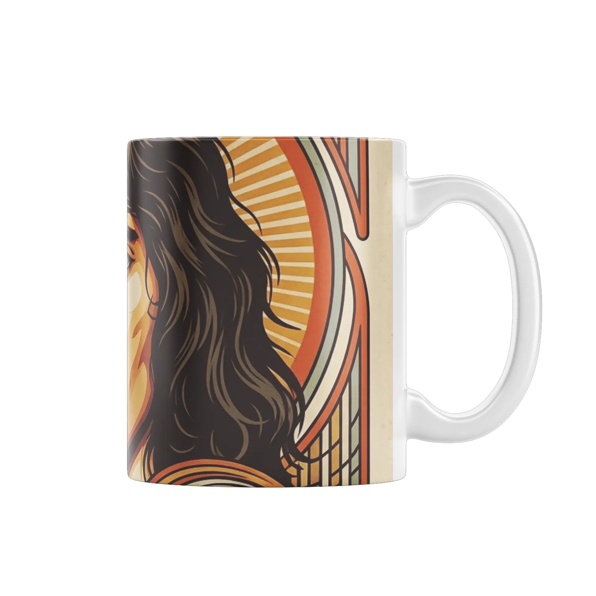 Caneca Freddie Mercury Estilo Art Nouveau 325ml - Imagem 2