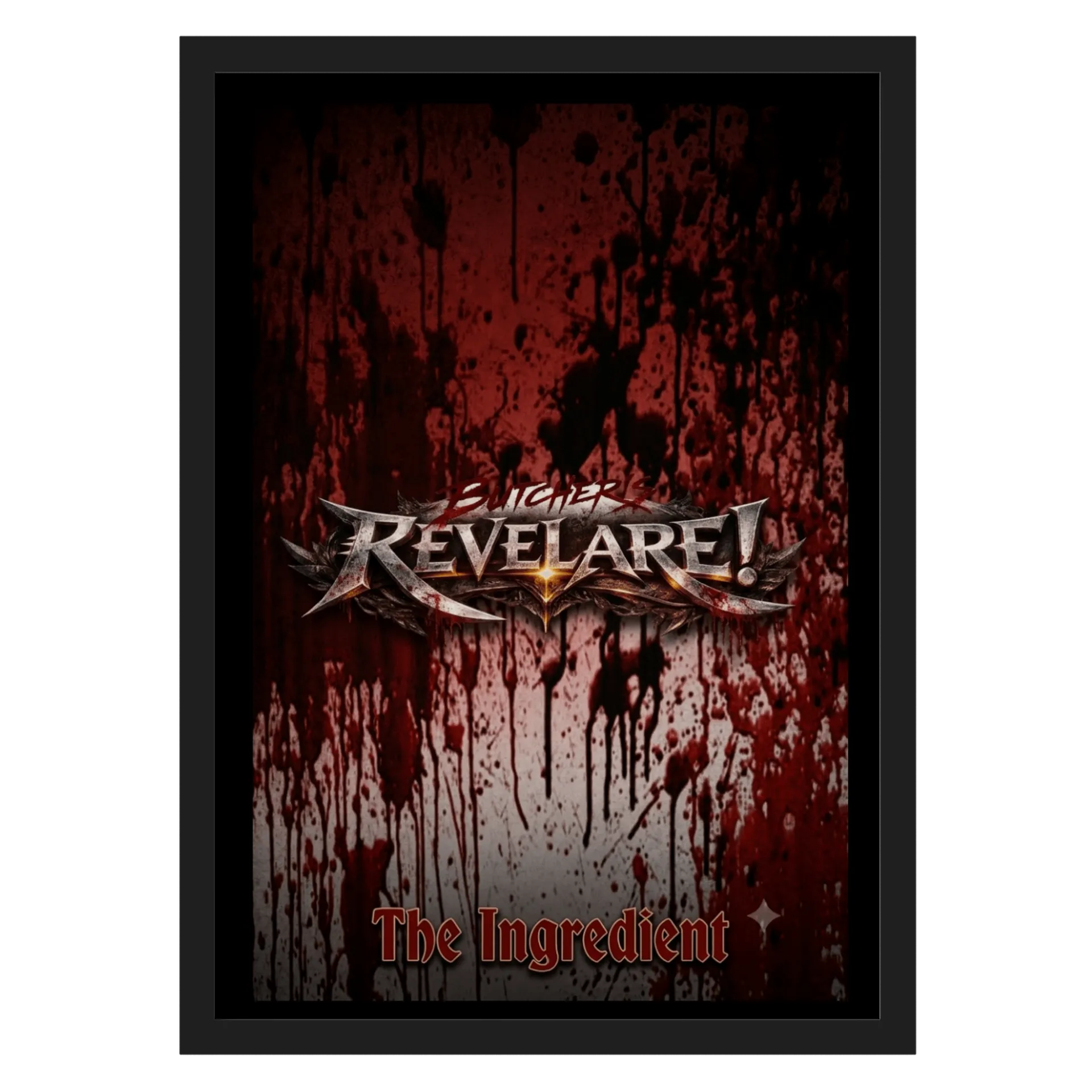 Quadro The Ingredient Revelare Red Blood A3 Veja de Butchers REVELARE  — imagem 1 de 3