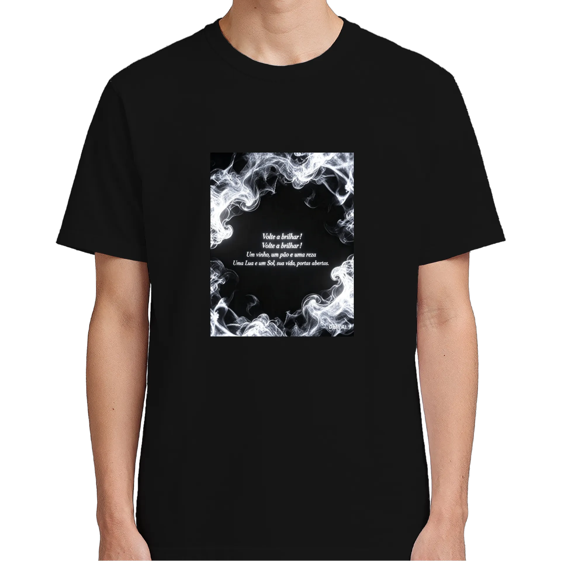 Camiseta Texto Religioso Volta a Brilhar 100% Algodão - Imagem 5