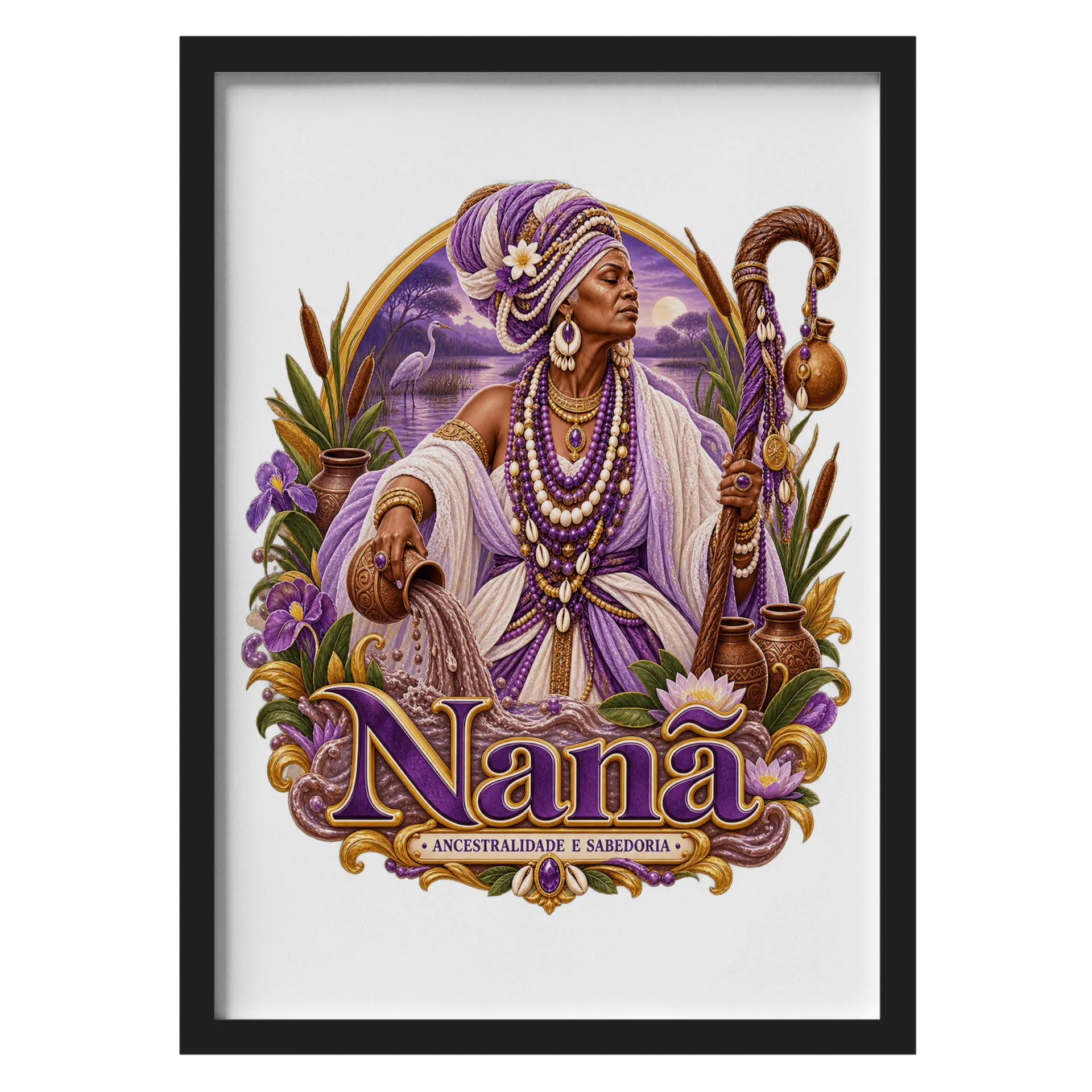 Quadro Nanã Com Vidro - Imagem 1