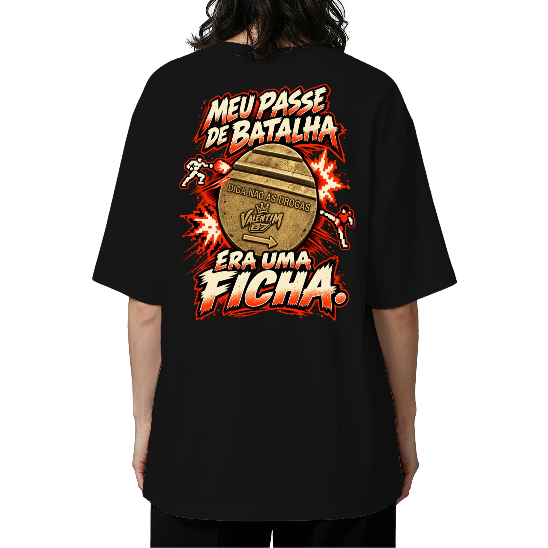 Camiseta Oversized Ficha de batalha - Imagem 5